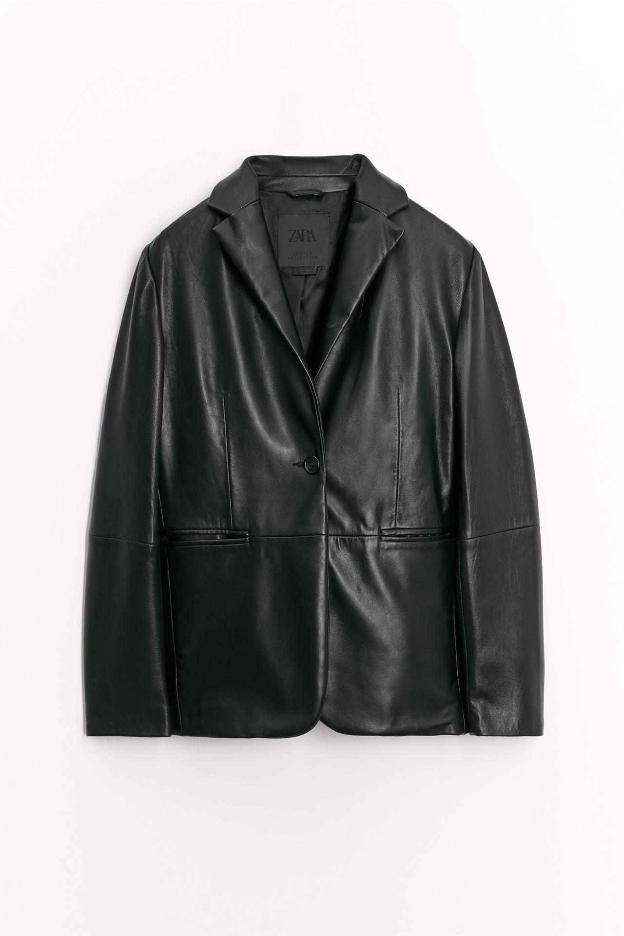 ZW Collection limited edition 100% leather blazer