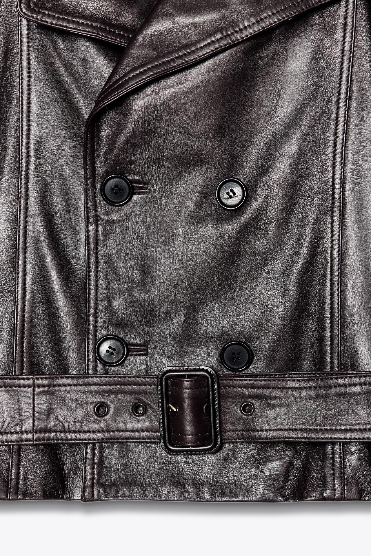 100% leather biker jacket ZW Collection limited edition