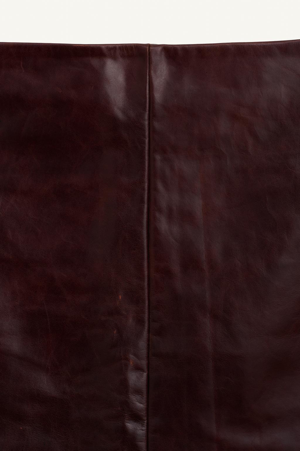 Limited Edition 100% Leather Straight Skirt