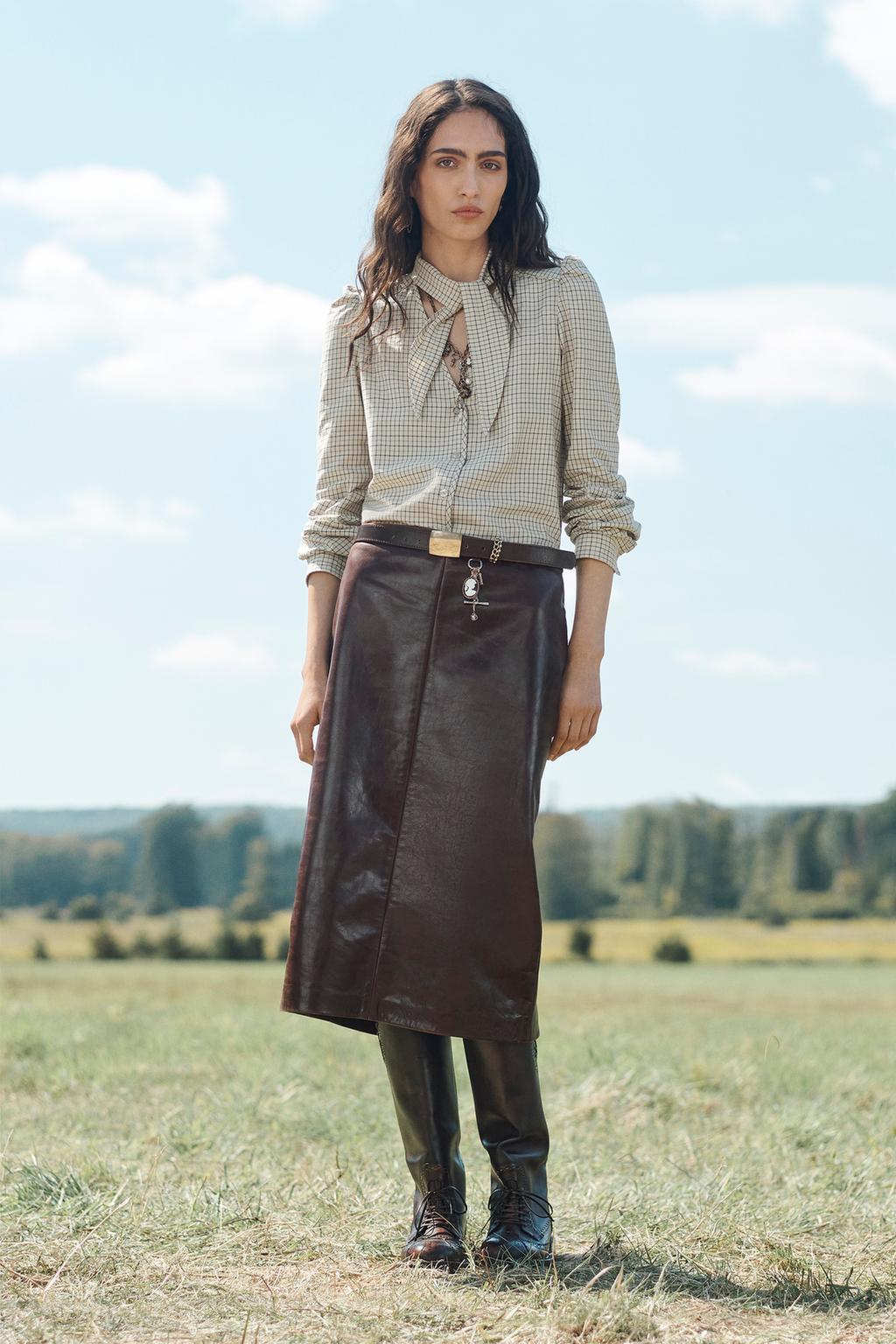 Limited Edition 100% Leather Straight Skirt