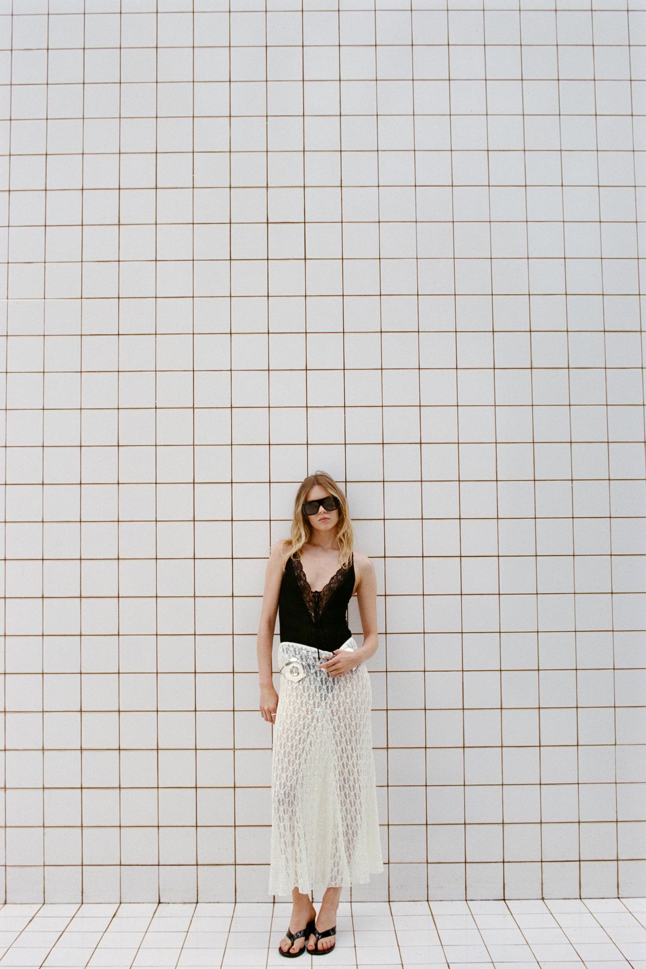 Long Lace Skirt