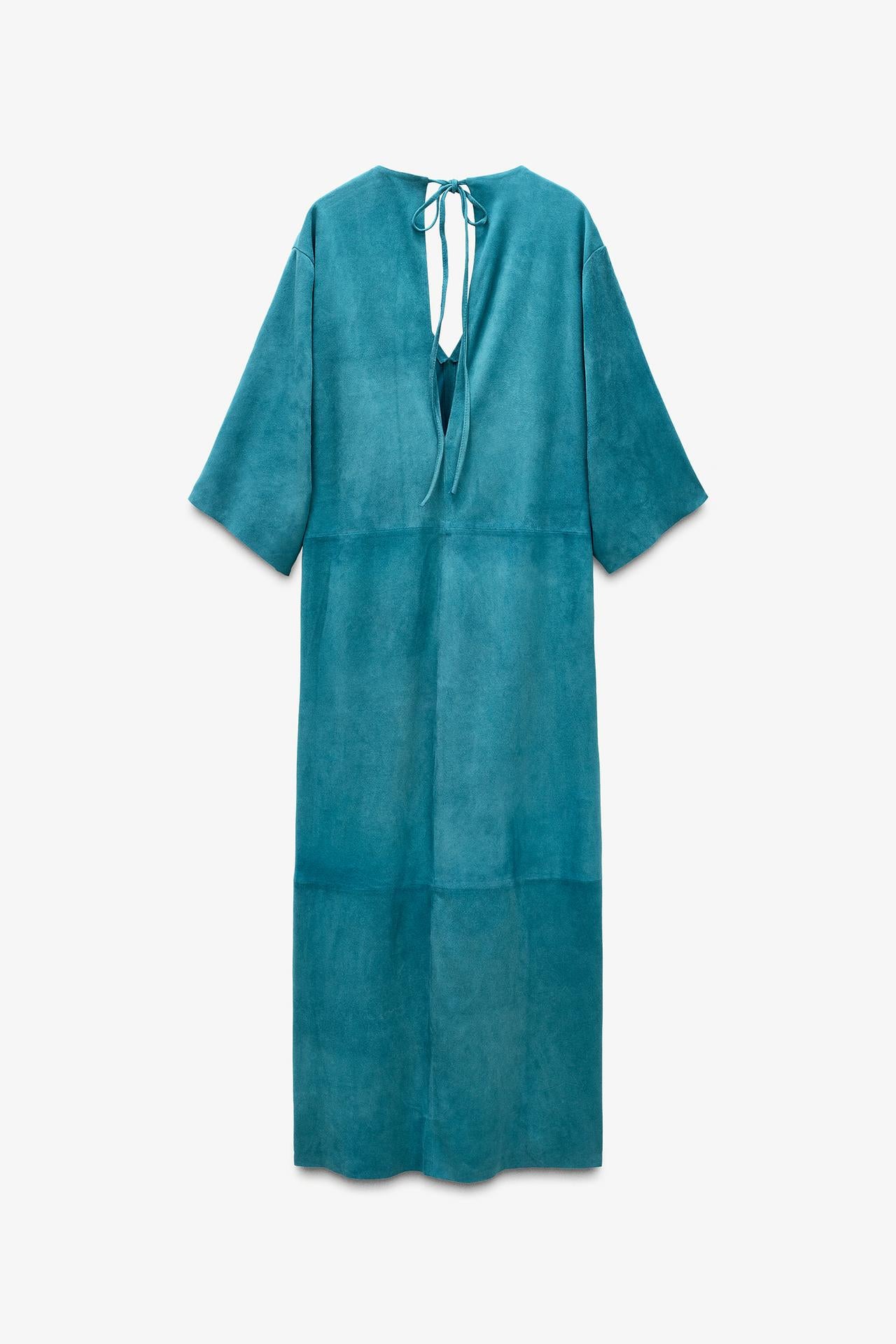 Limited Edition Suede Leather Kaftan Dress
