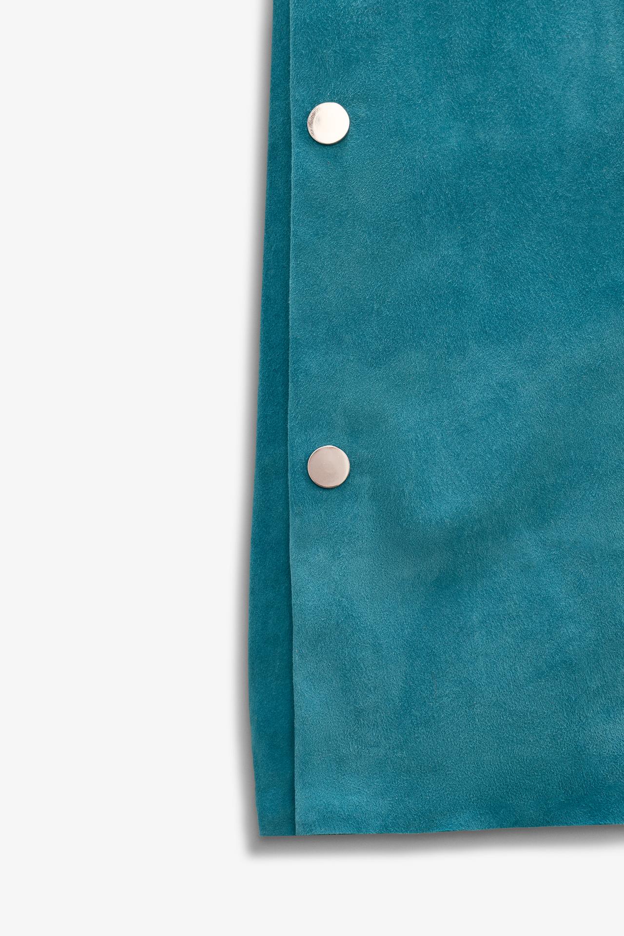 Limited Edition Suede Leather Kaftan Dress