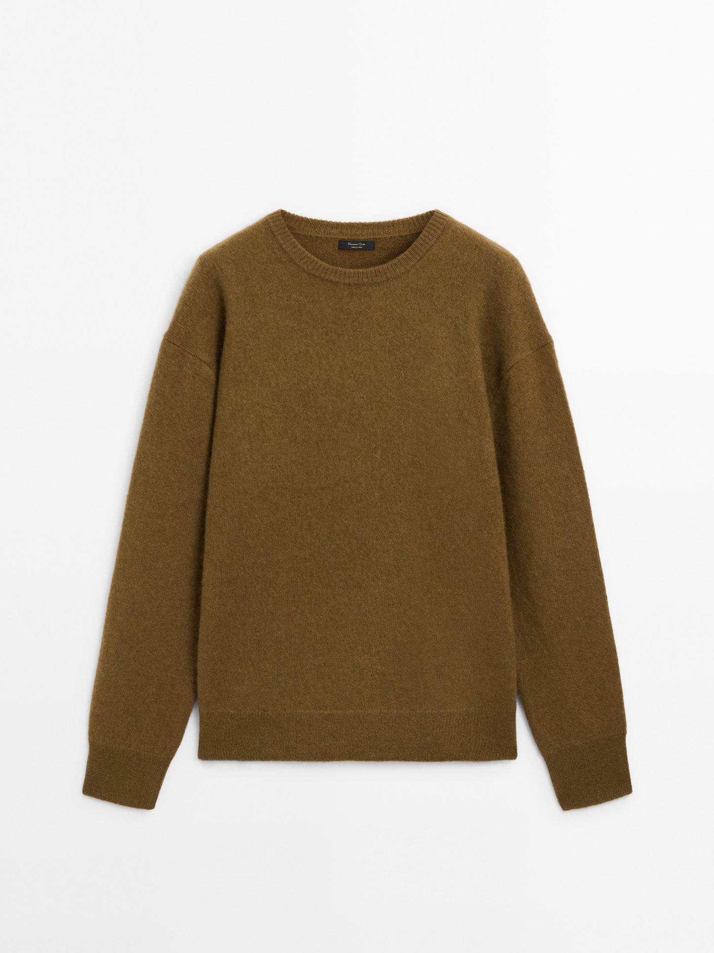 Long brushed cashmere blend sweater