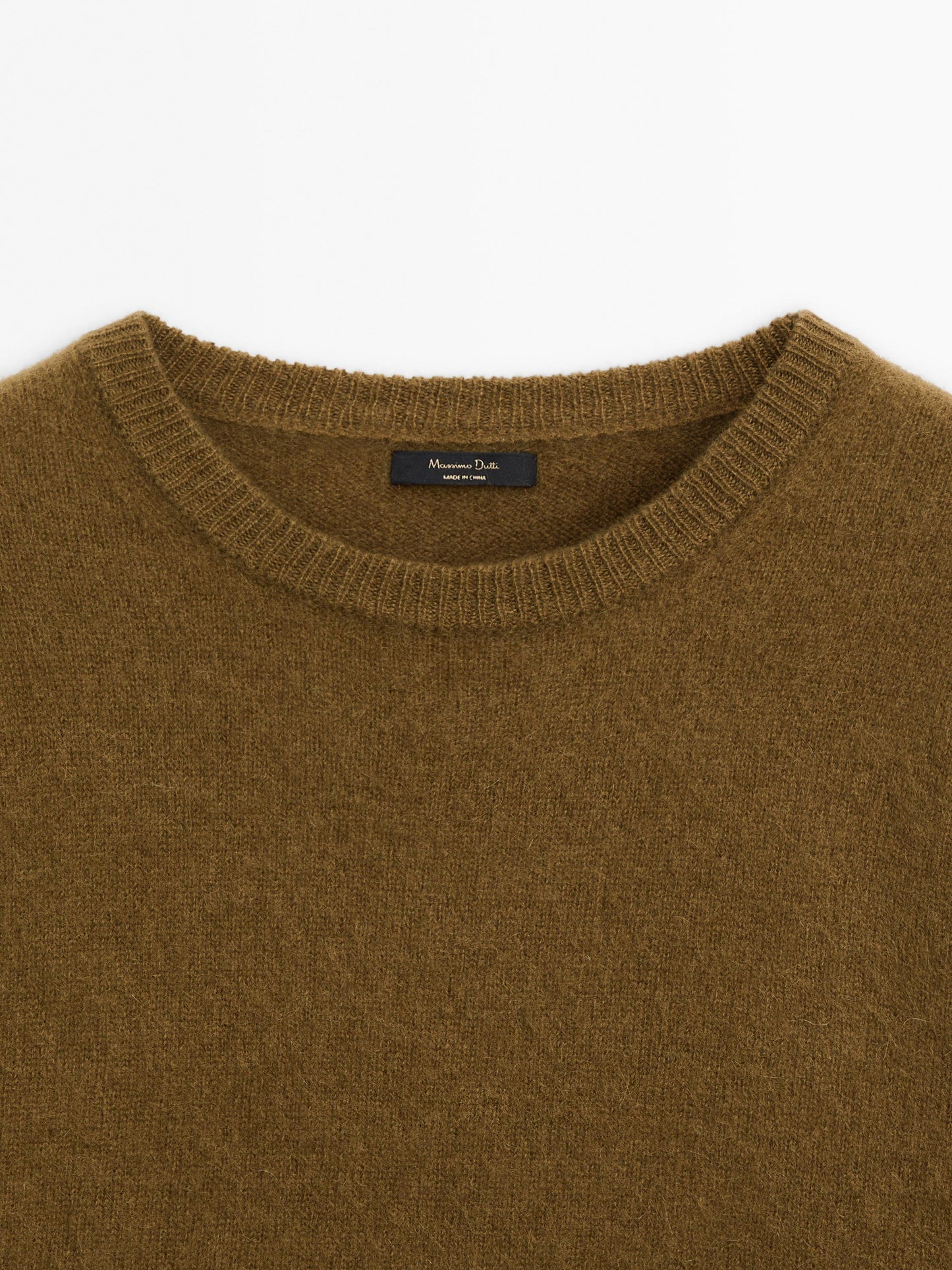 Long brushed cashmere blend sweater