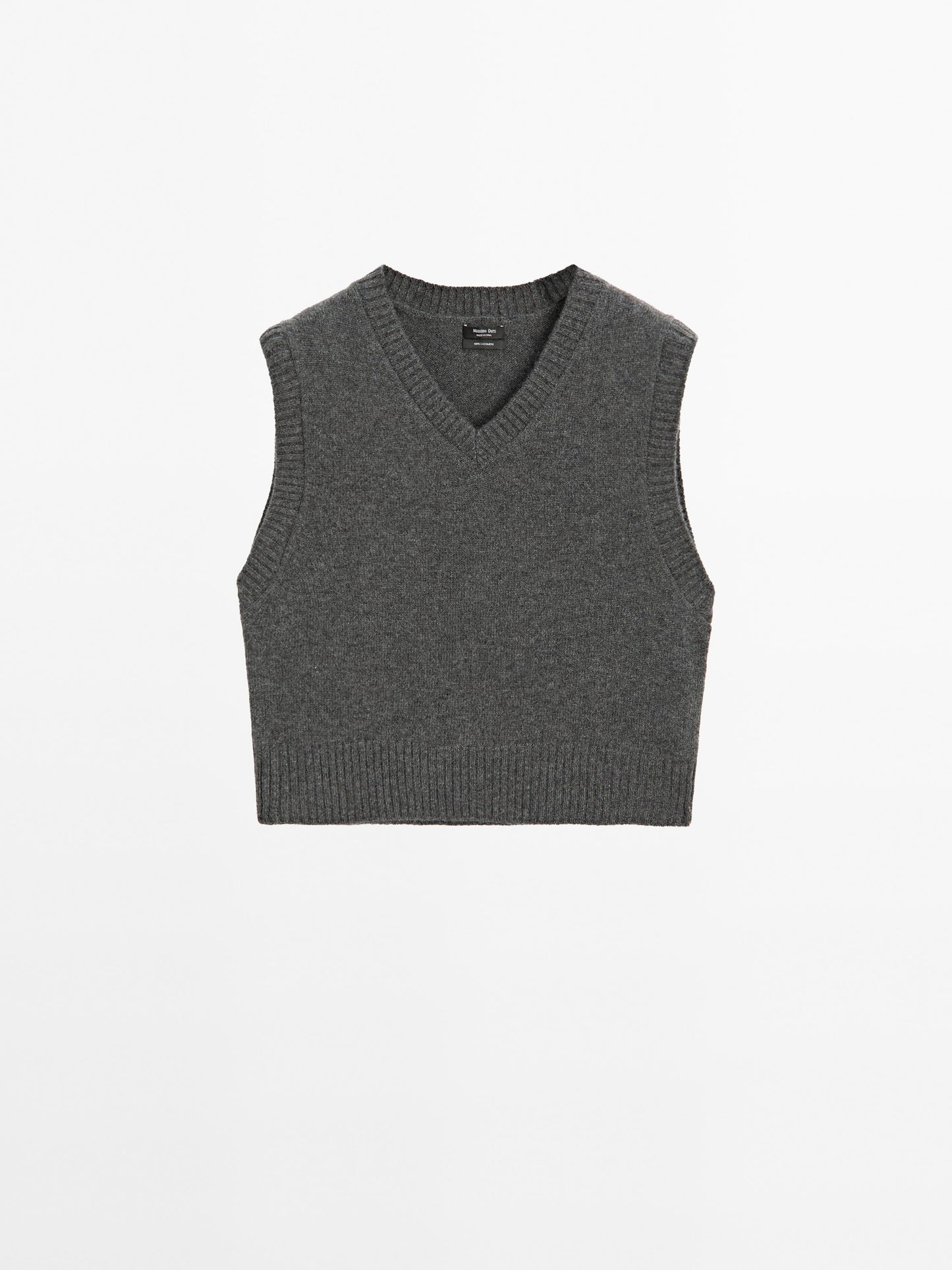 100% cashmere V-neck vest