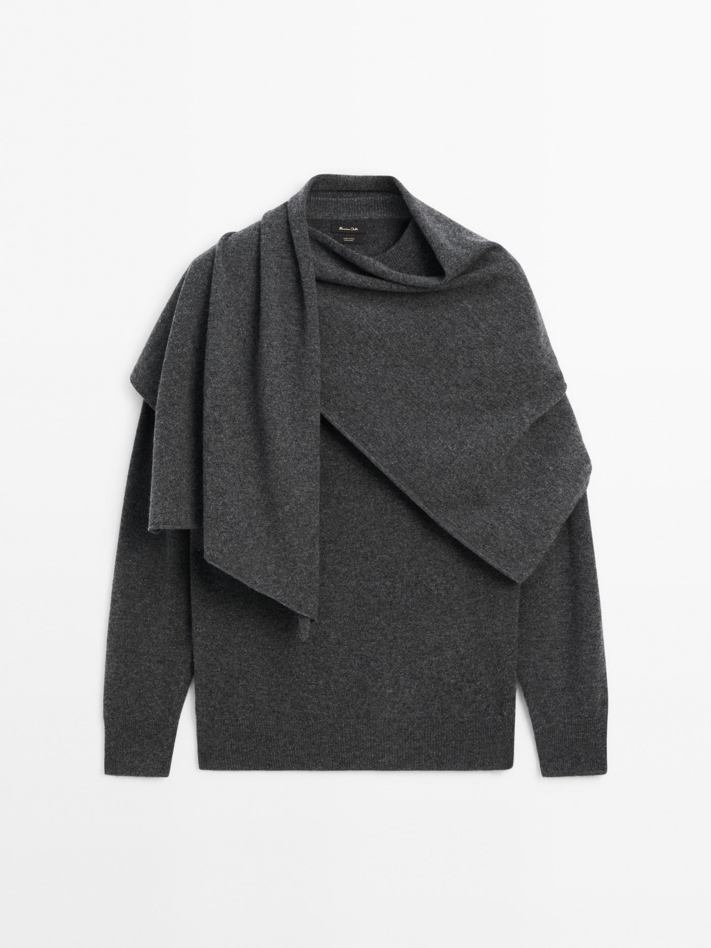 100% wool sweater with scarf
