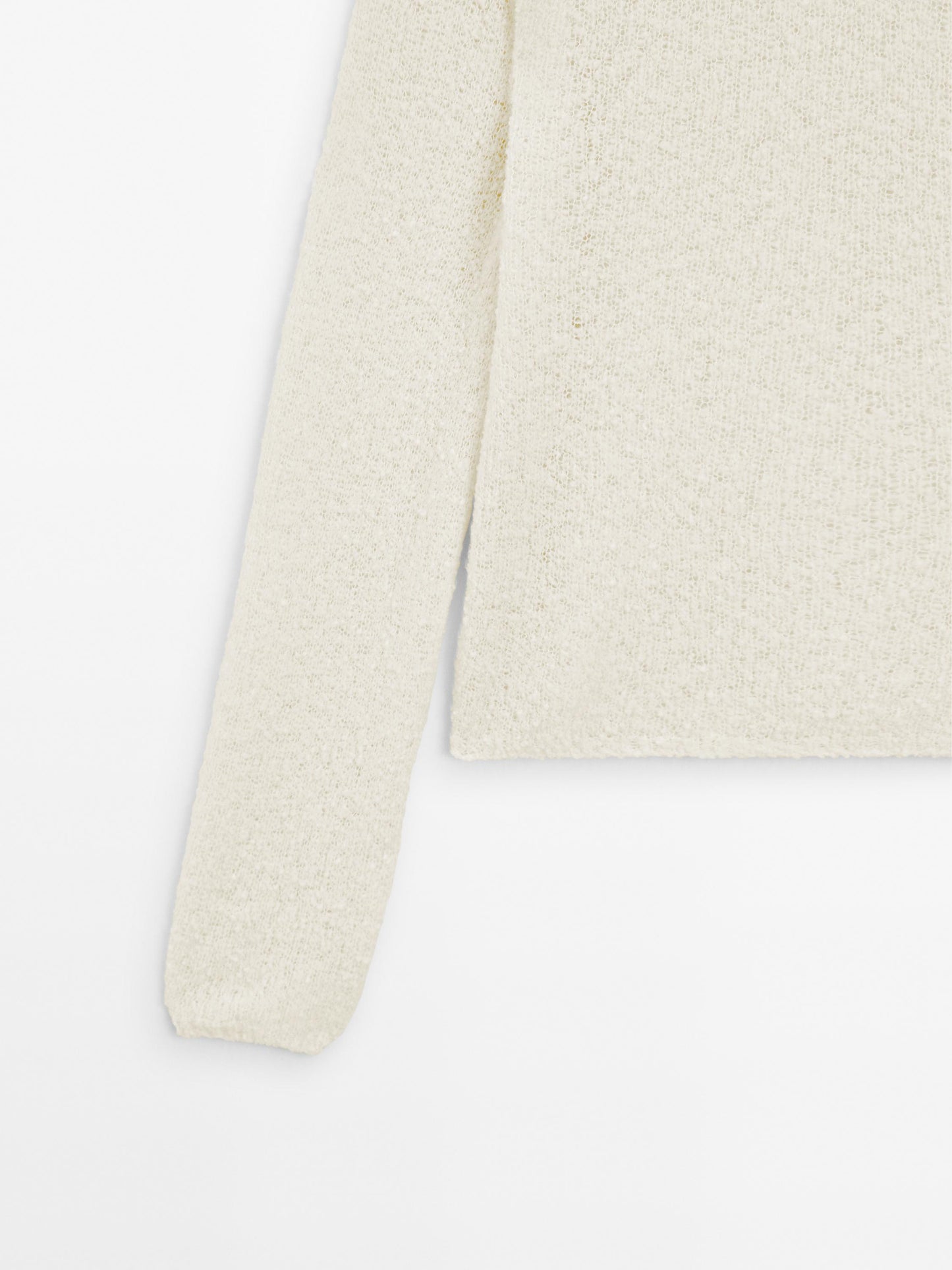 Bouclé wool blend sweater