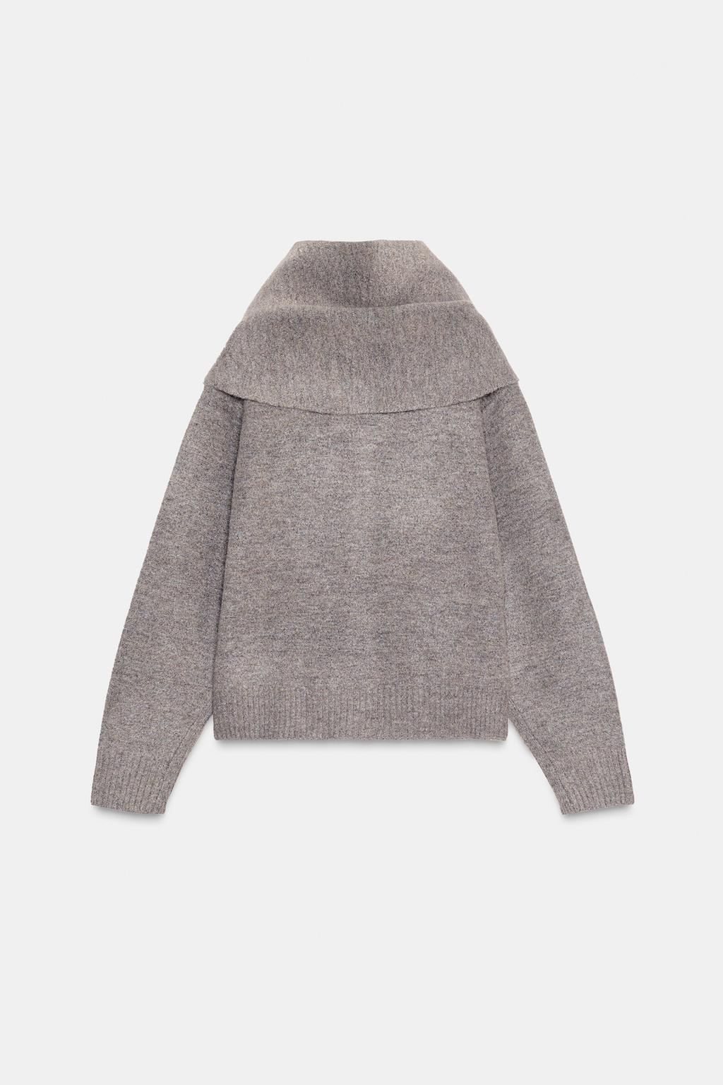 Cardigan With Scarf Detail