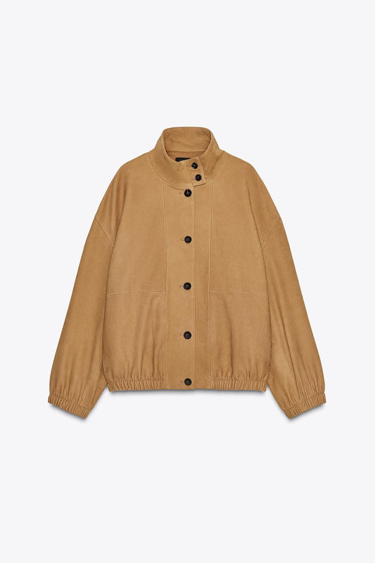 ZW COLLECTION Limited Edition Leather Bomber Jacket