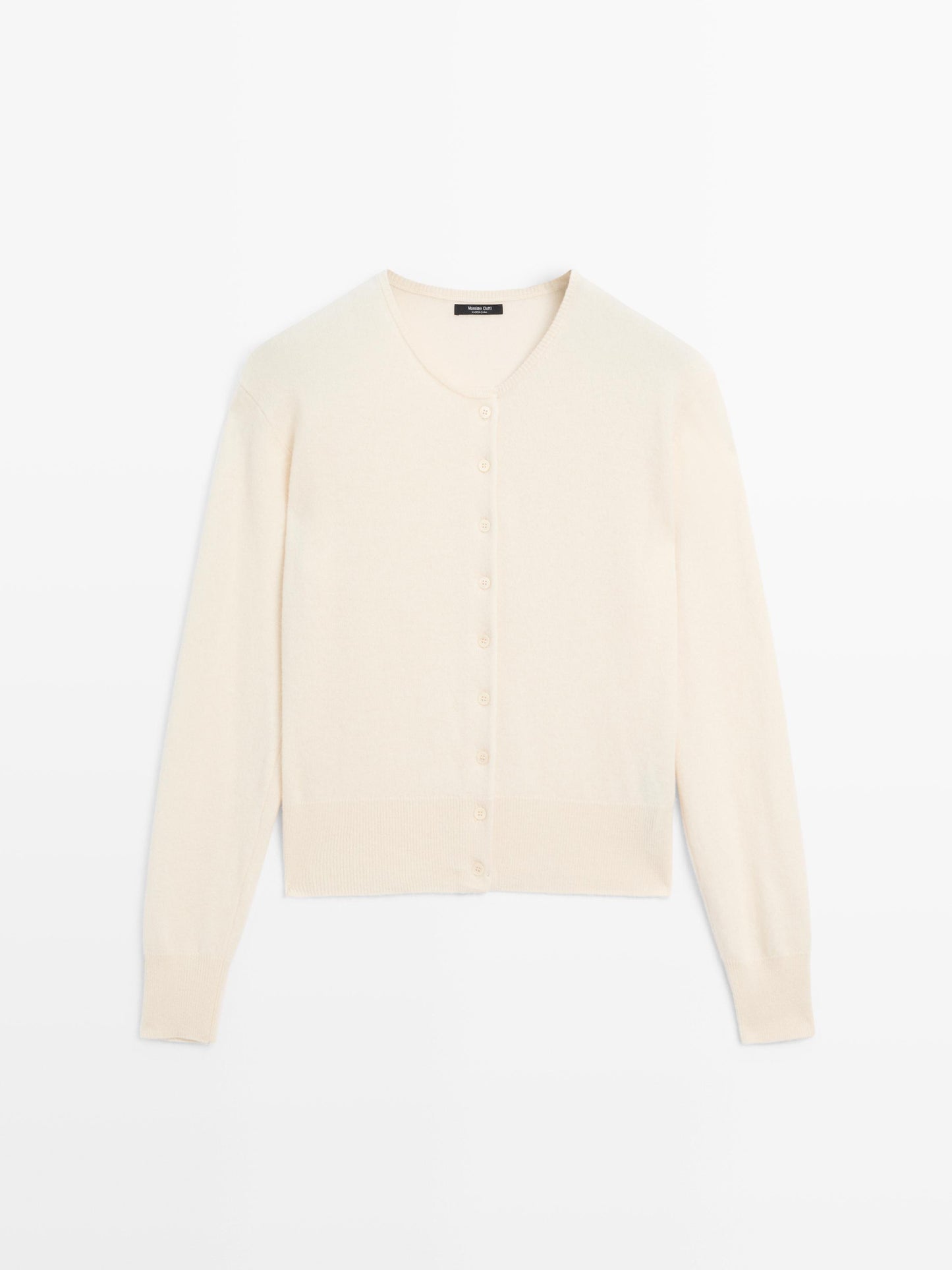 Wool blend knit cardigan