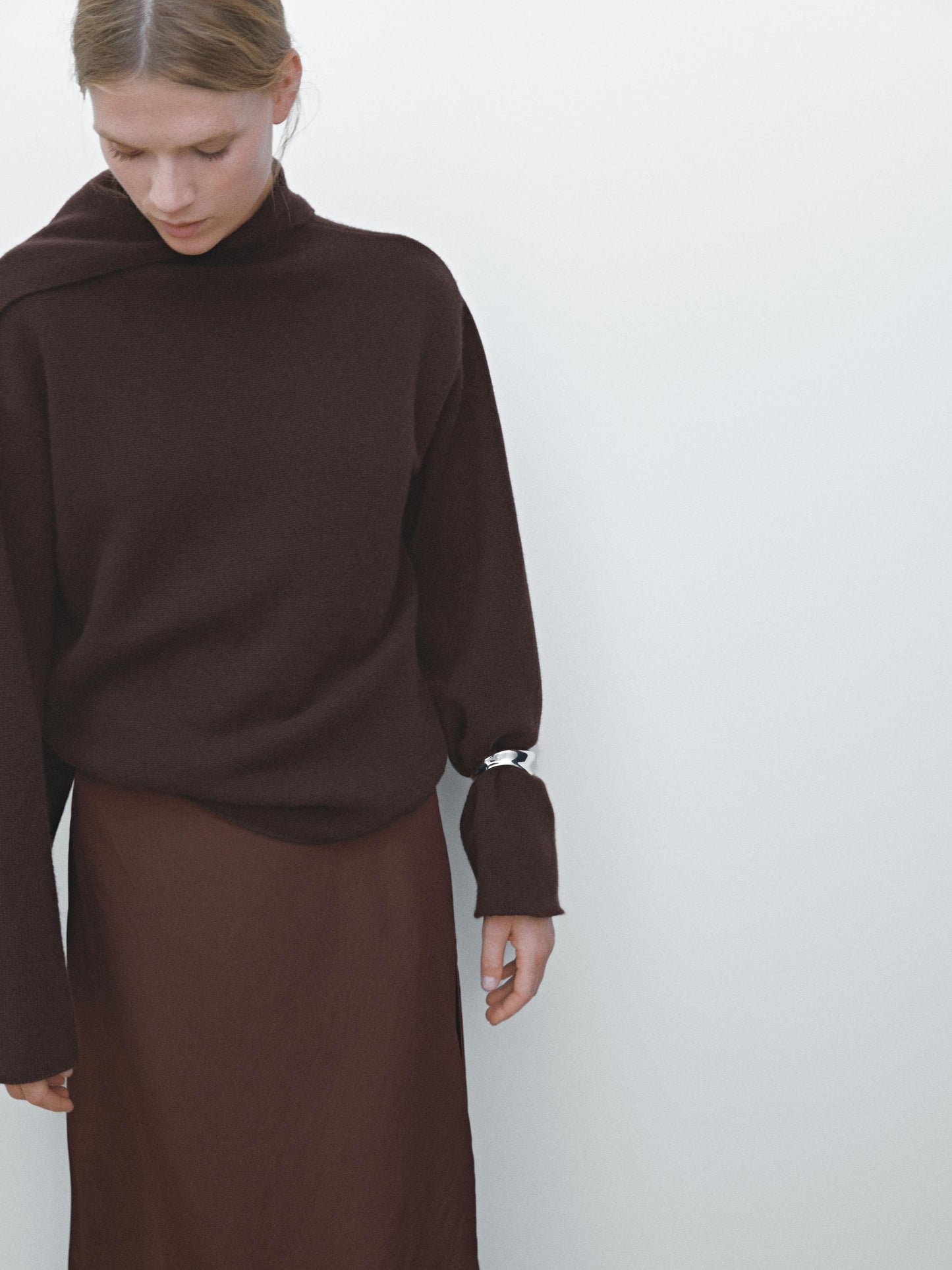 100% wool cape sweater