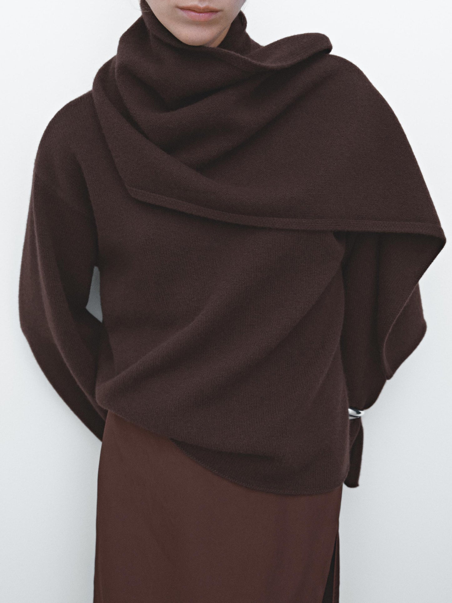 100% wool cape sweater