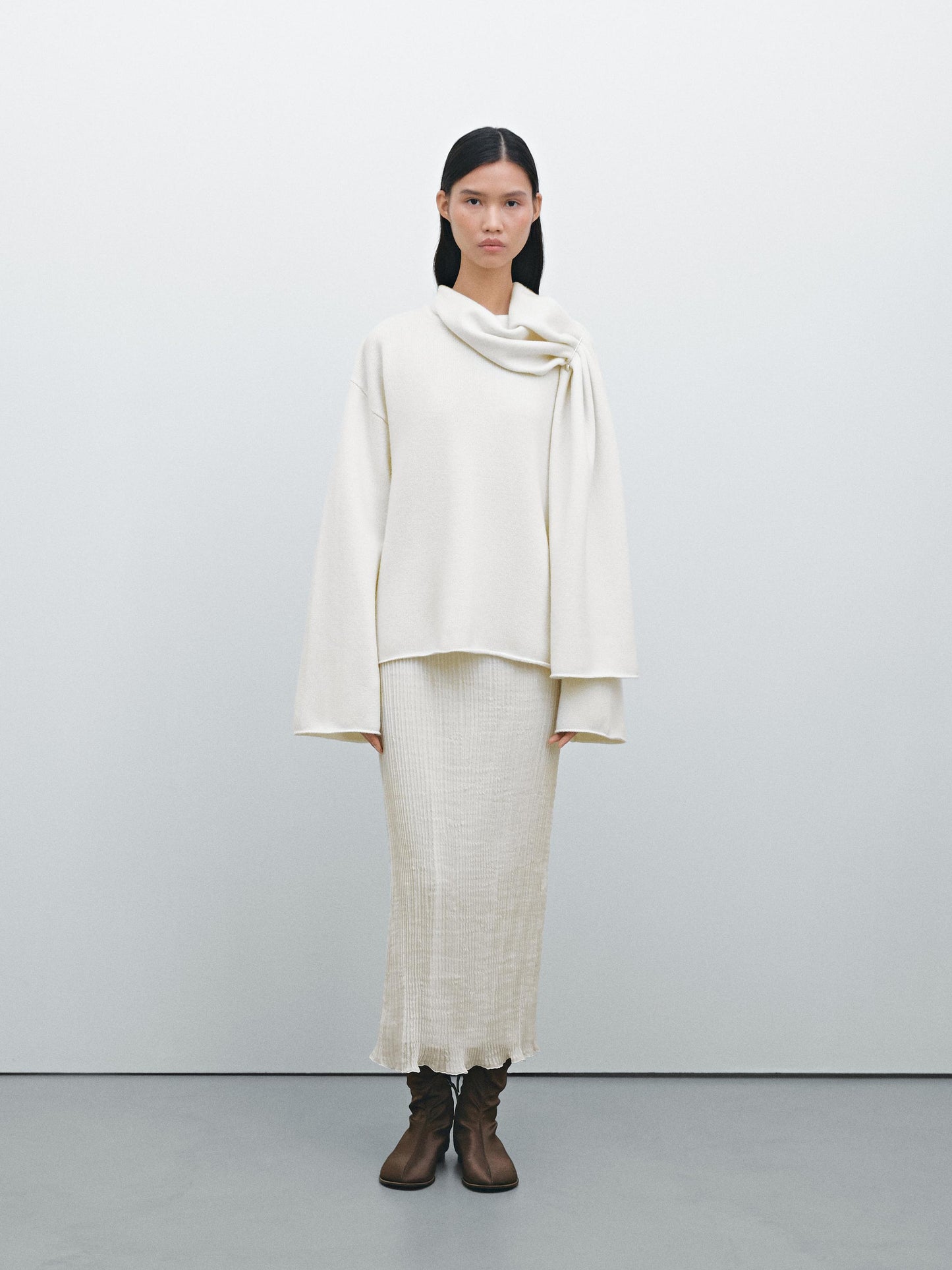 100% wool cape sweater