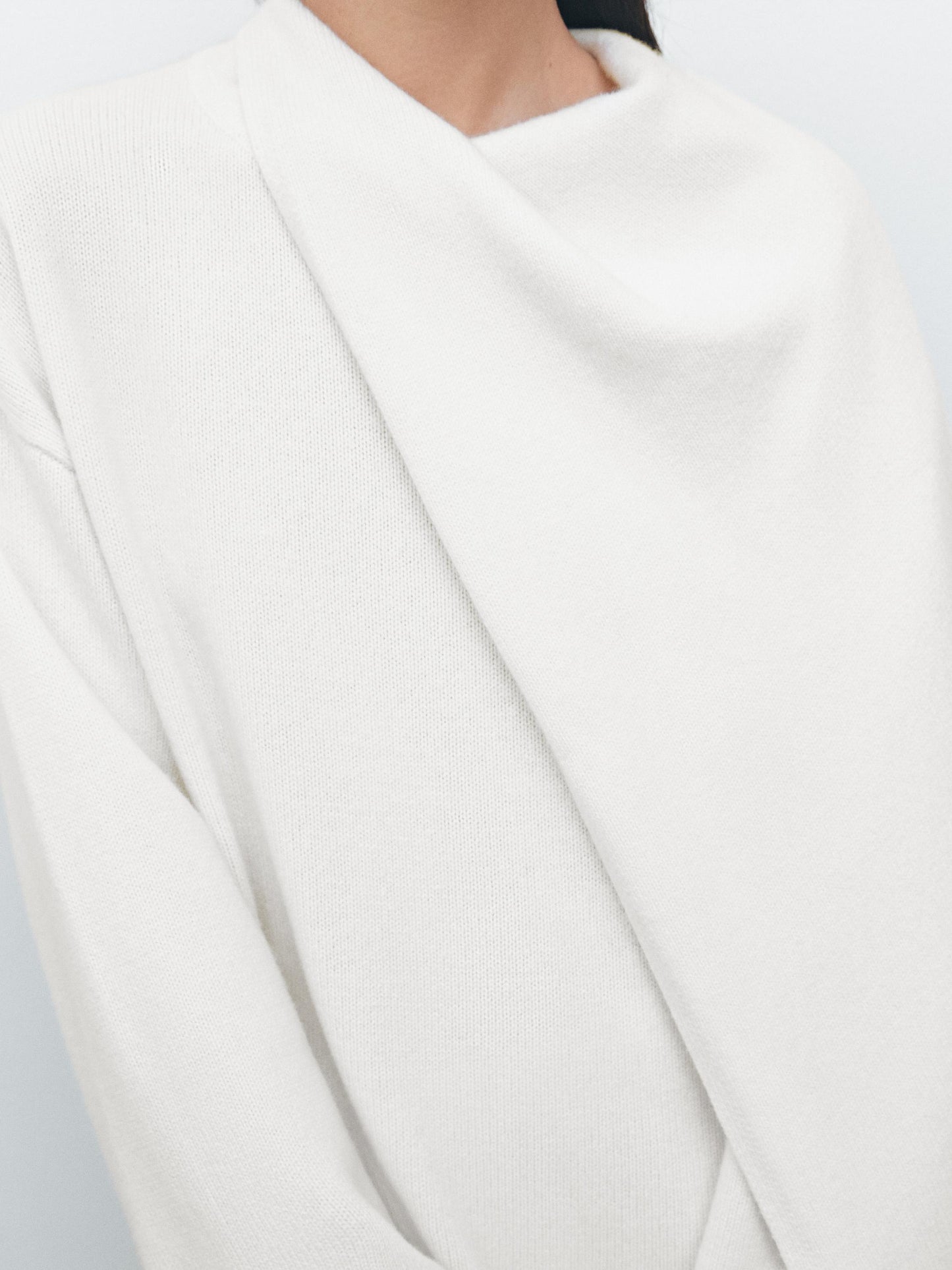 100% wool cape sweater
