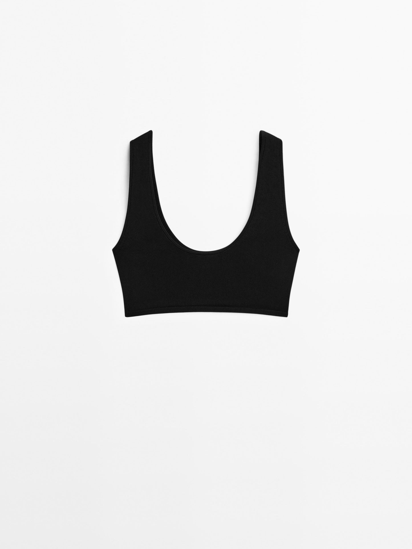 Fine knit bralette with straps