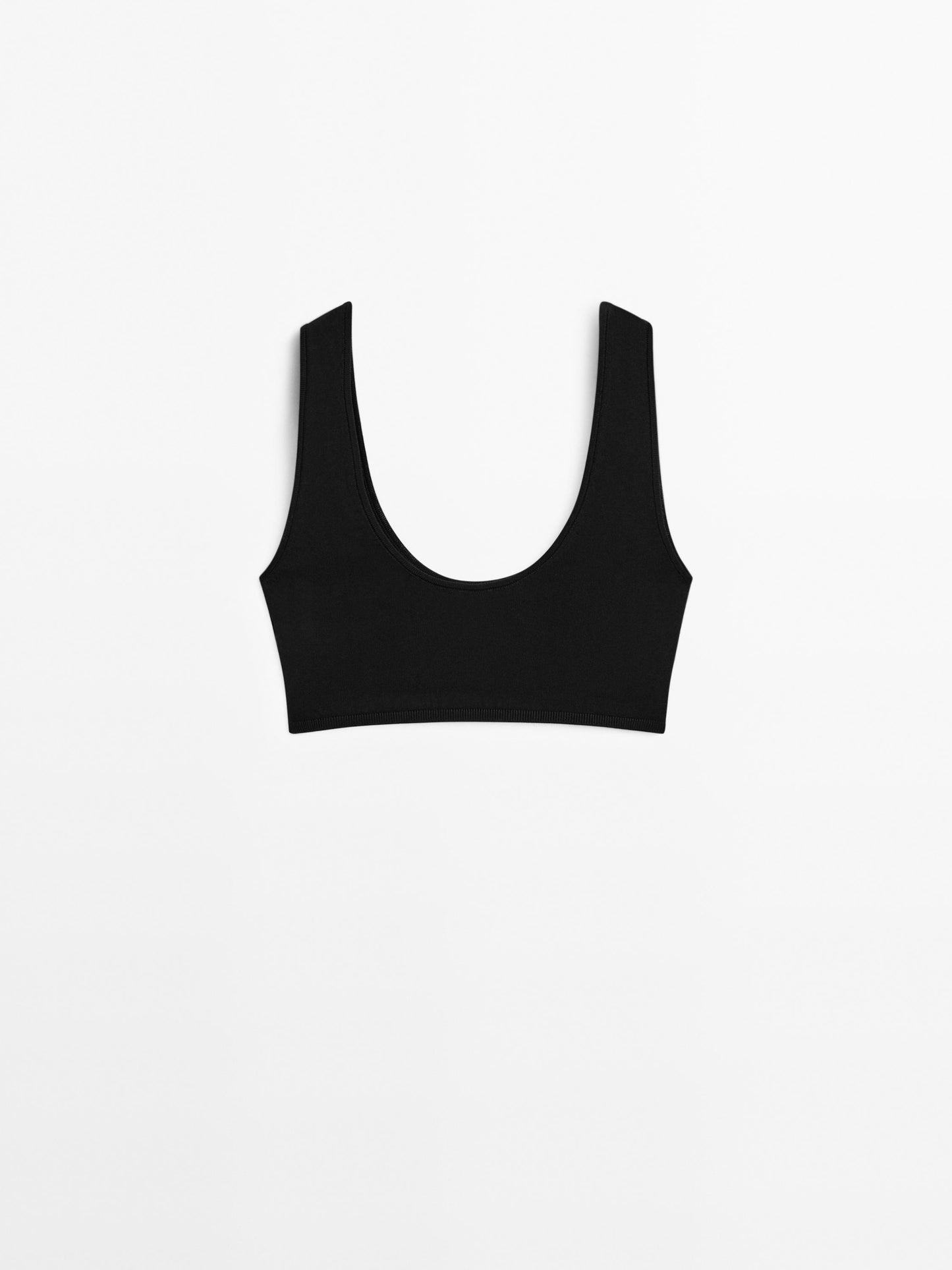 Fine knit bralette with straps