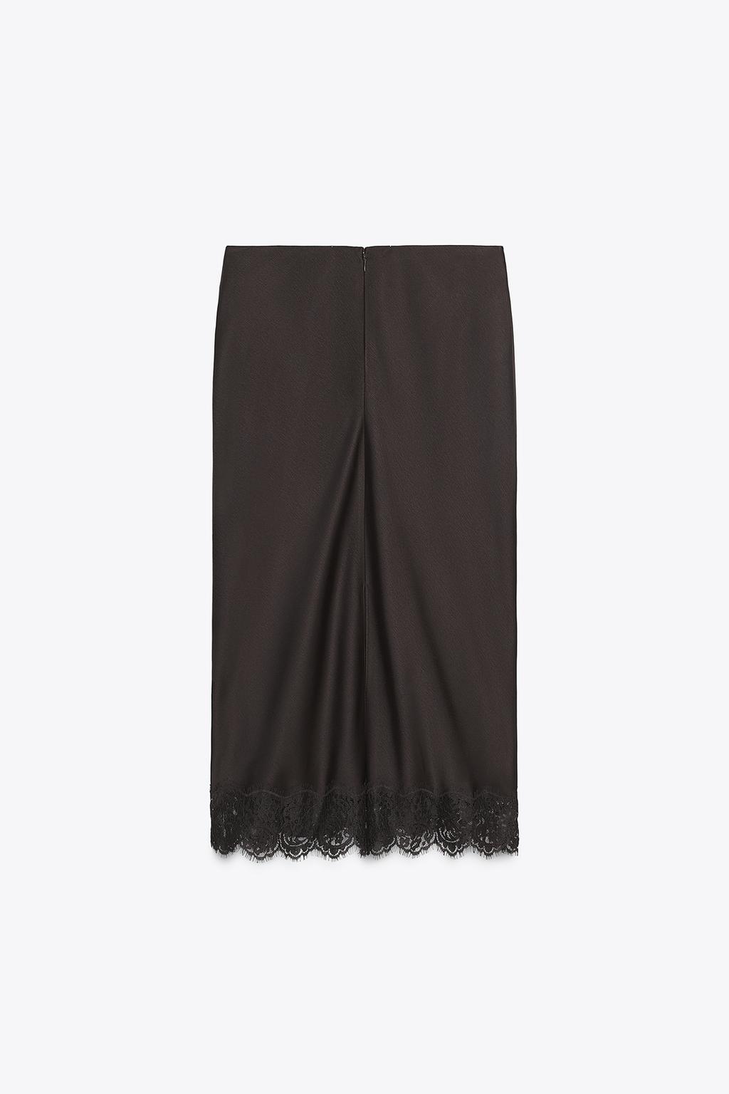 ZW COLLECTION Satin Lace Skirt