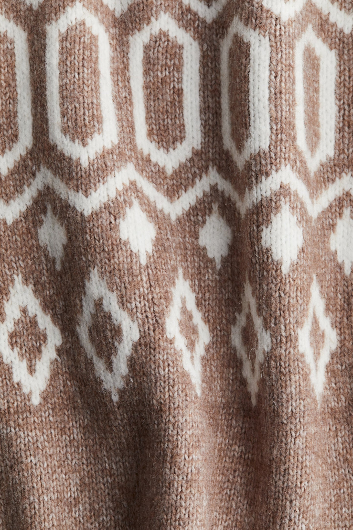 Jacquard-knit turtleneck jumper