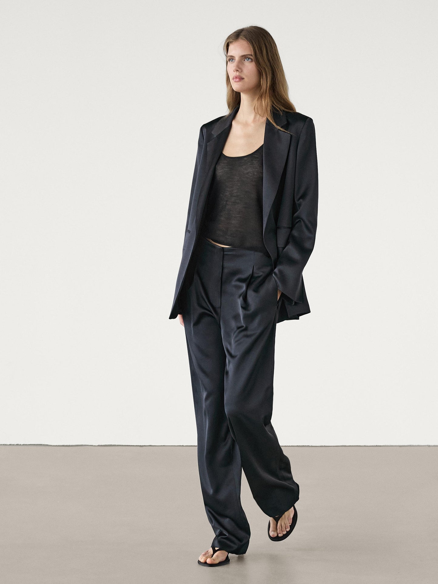 Satin co-ord blazer