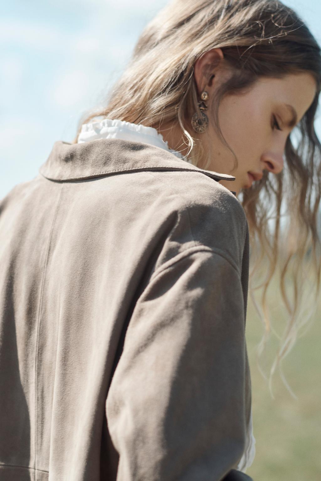 100% Suede Leather Coat Limited Edition