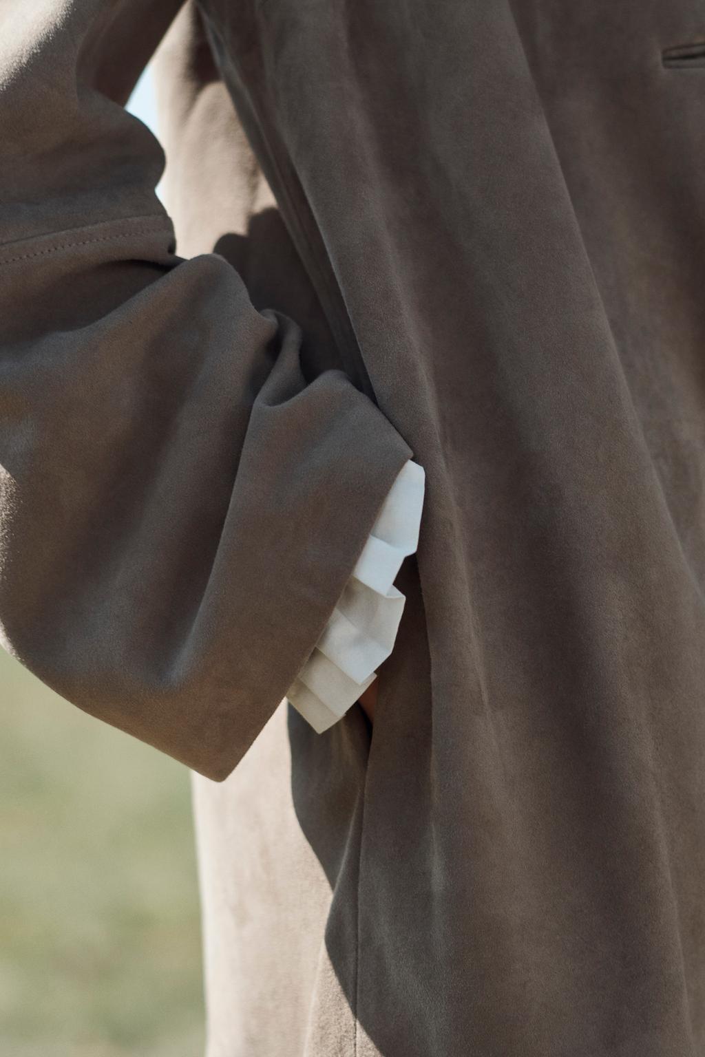 100% Suede Leather Coat Limited Edition