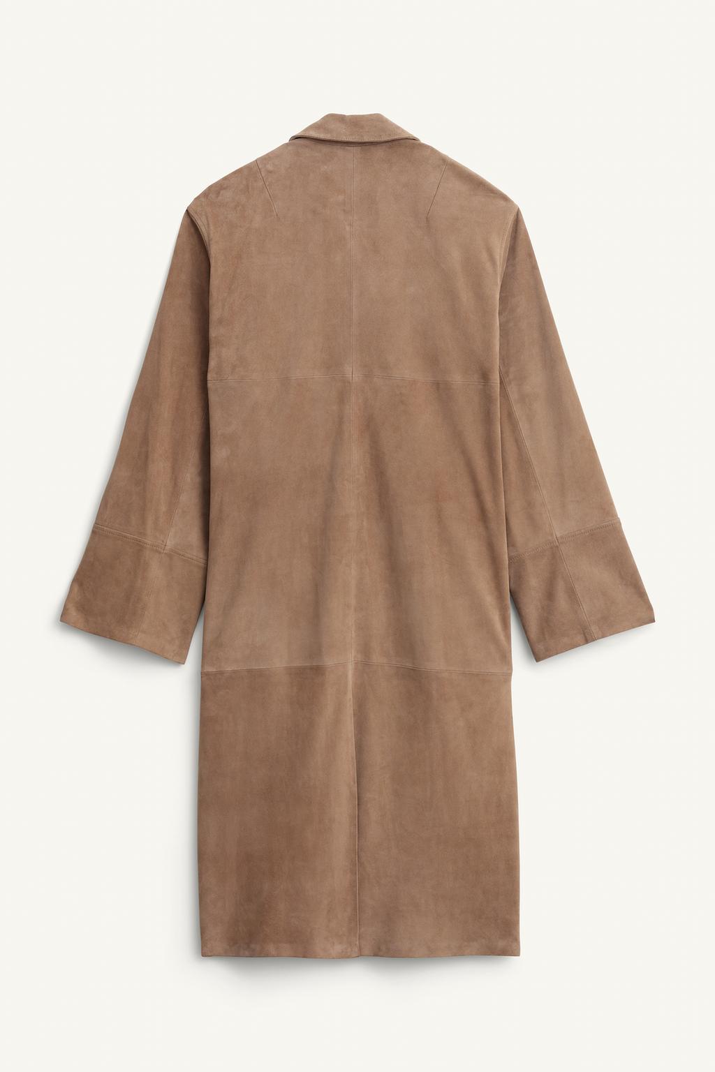 100% Suede Leather Coat Limited Edition