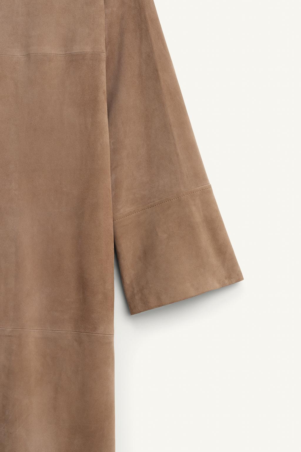 100% Suede Leather Coat Limited Edition