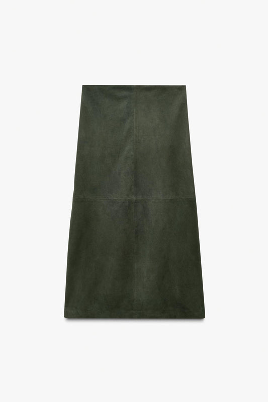 Limited Edition Minimal Suede Leather Skirt