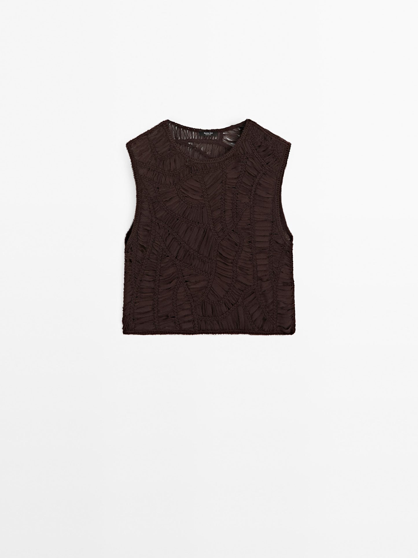 Openwork crochet top