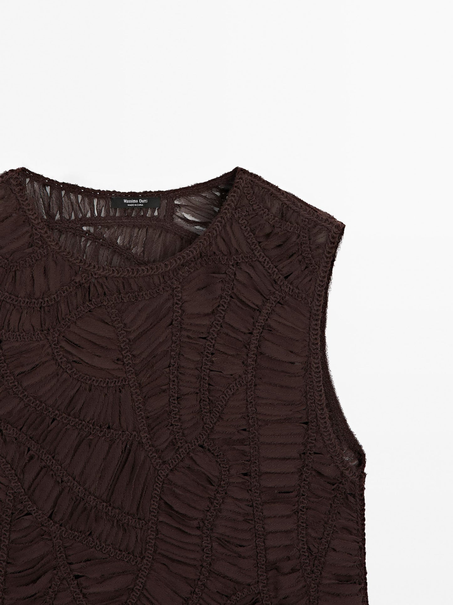 Openwork crochet top