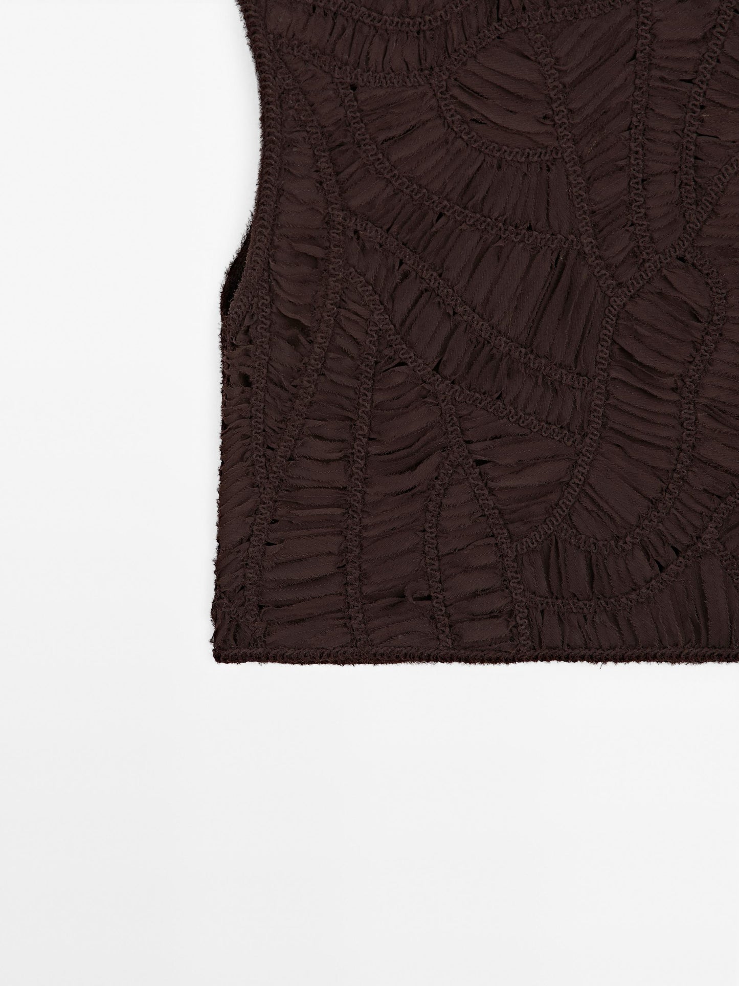 Openwork crochet top