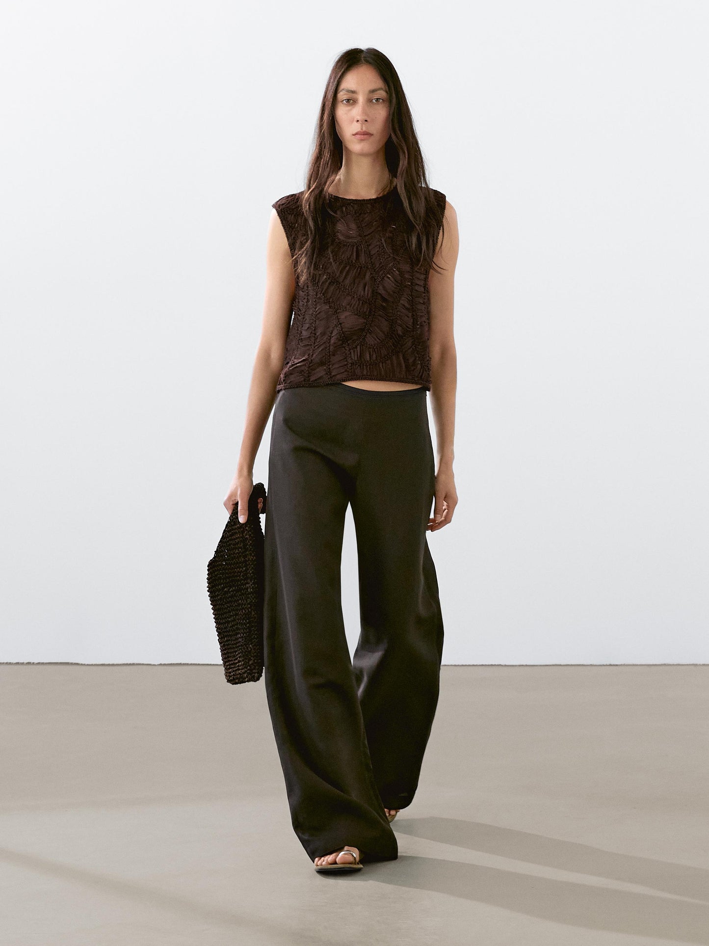 Openwork crochet top