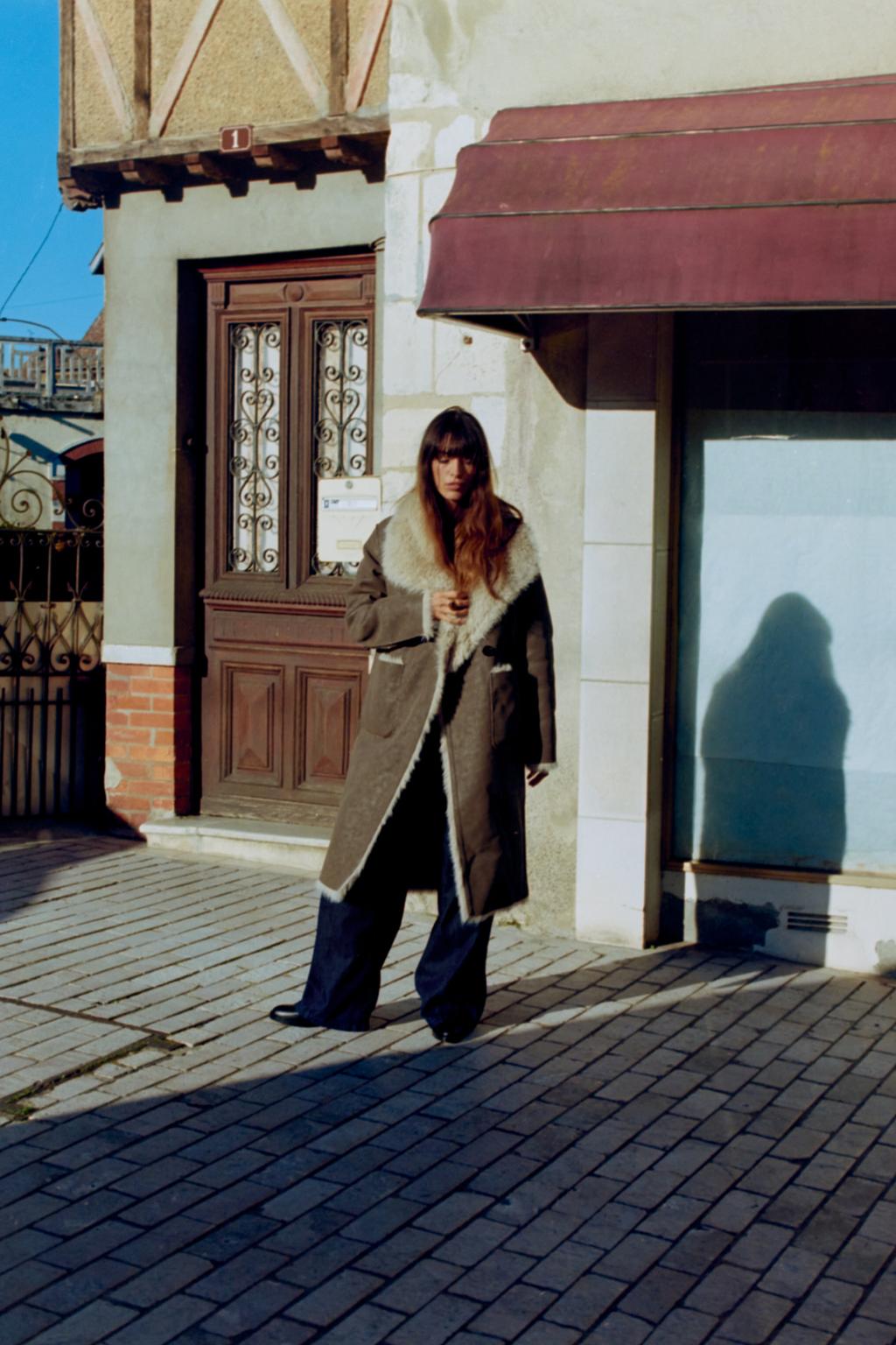 Double-sided reversible long coat