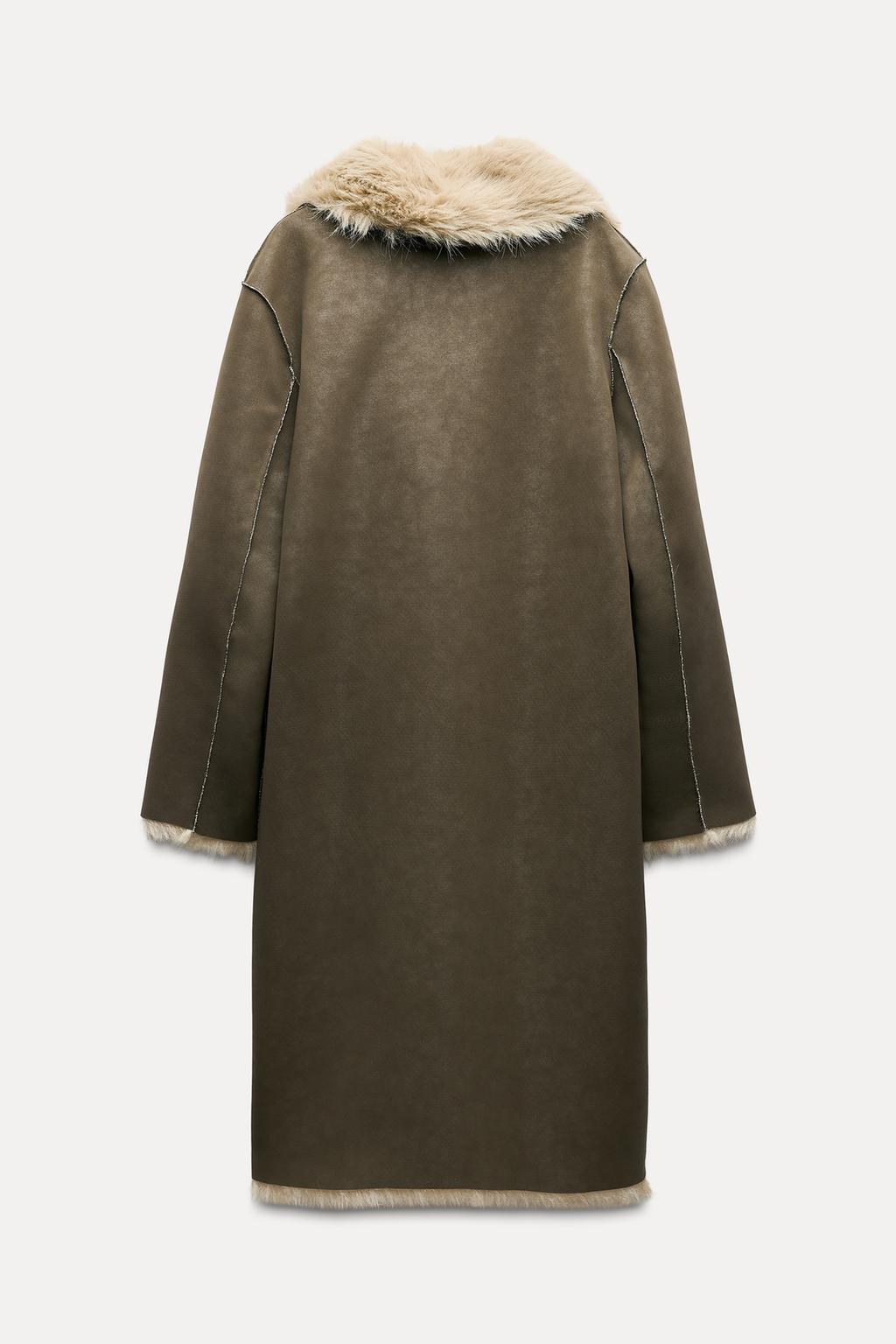Double-sided reversible long coat