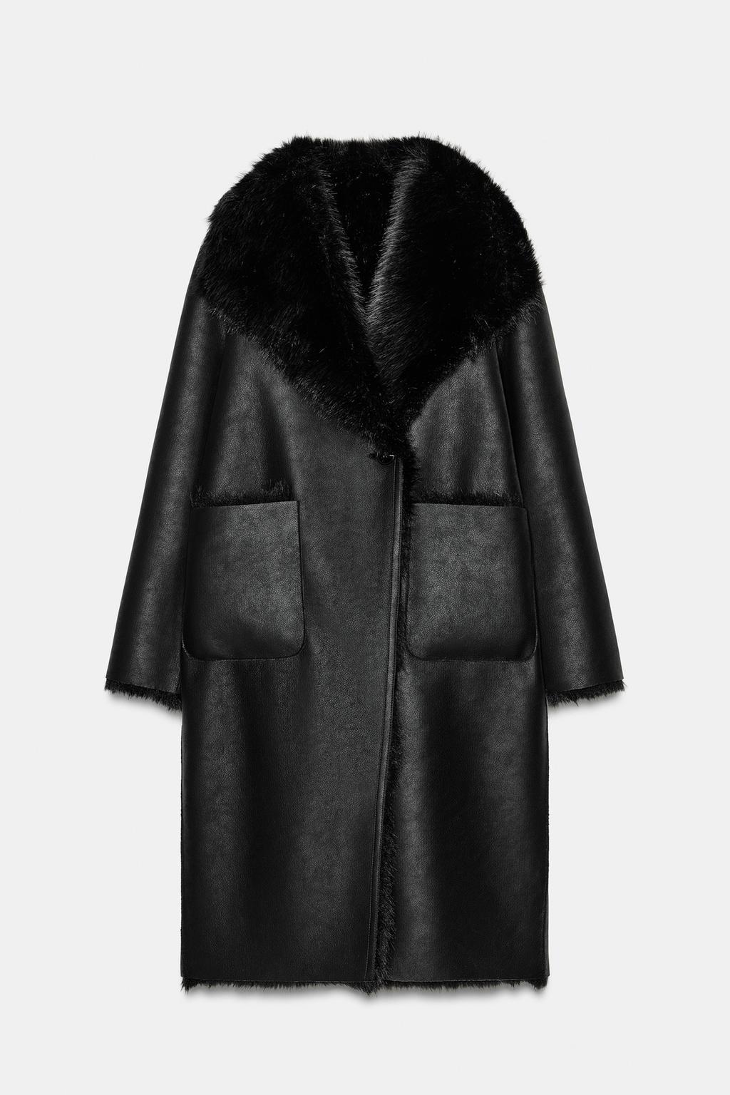 Reversible Double-Faced Faux Fur Coat