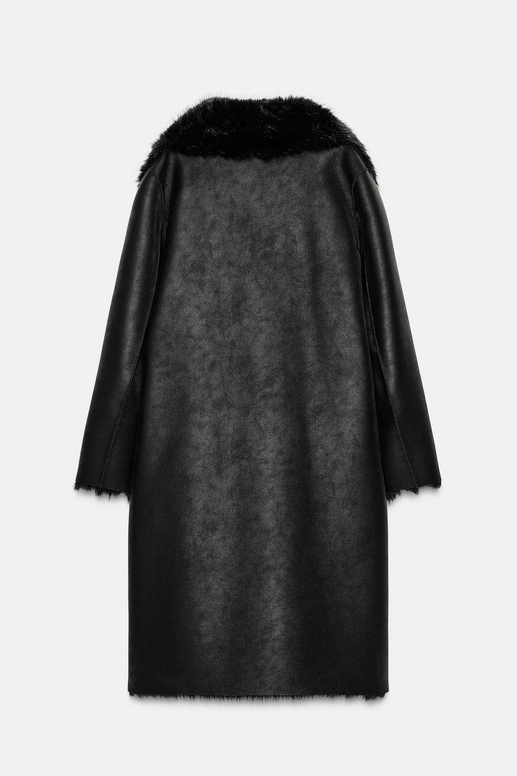 Reversible Double-Faced Faux Fur Coat