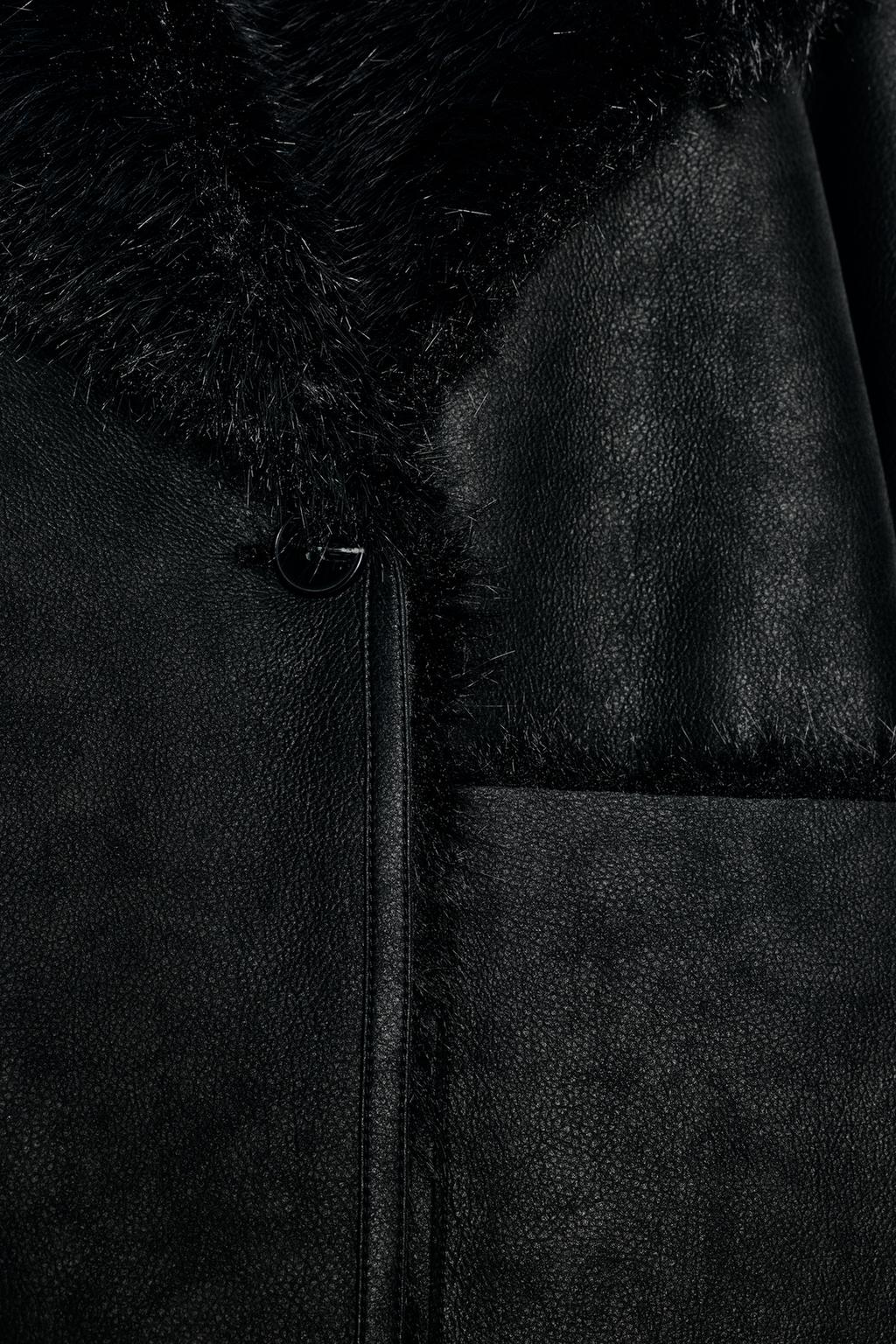 Reversible Double-Faced Faux Fur Coat