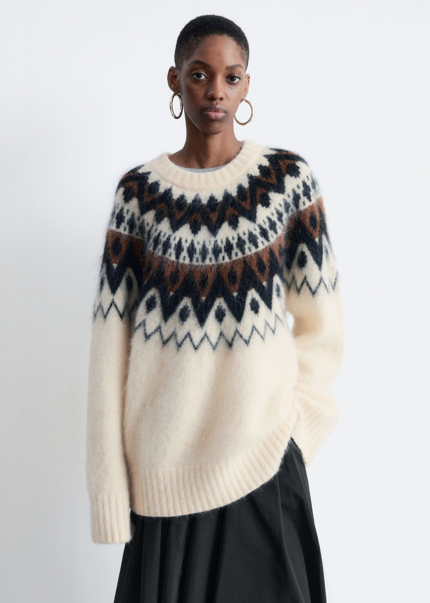 Oversized Mohair-Blend Jumper
