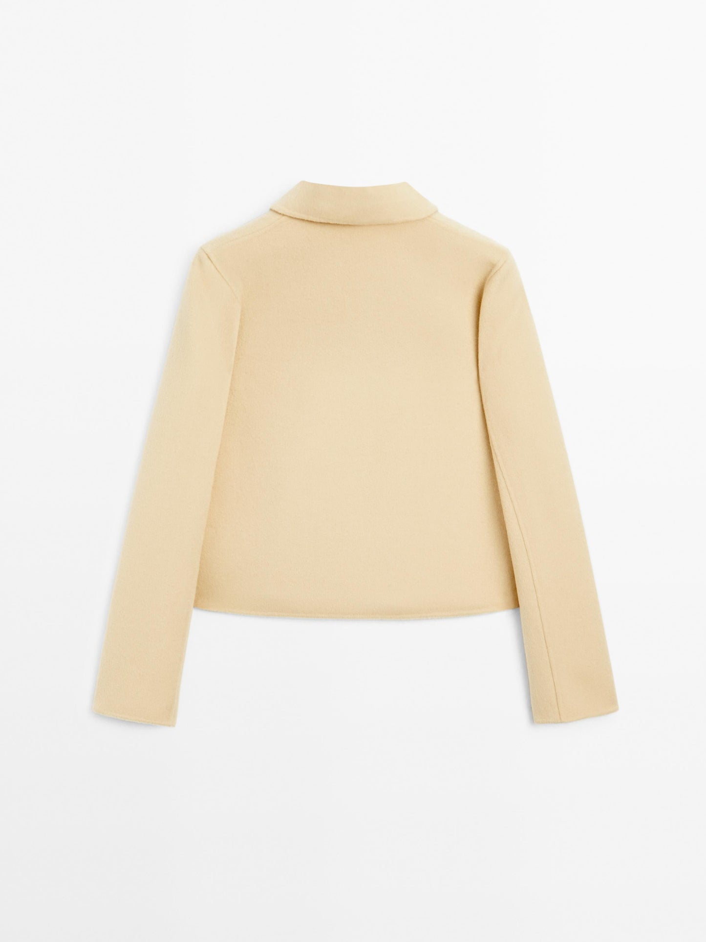 Short wool blend coat