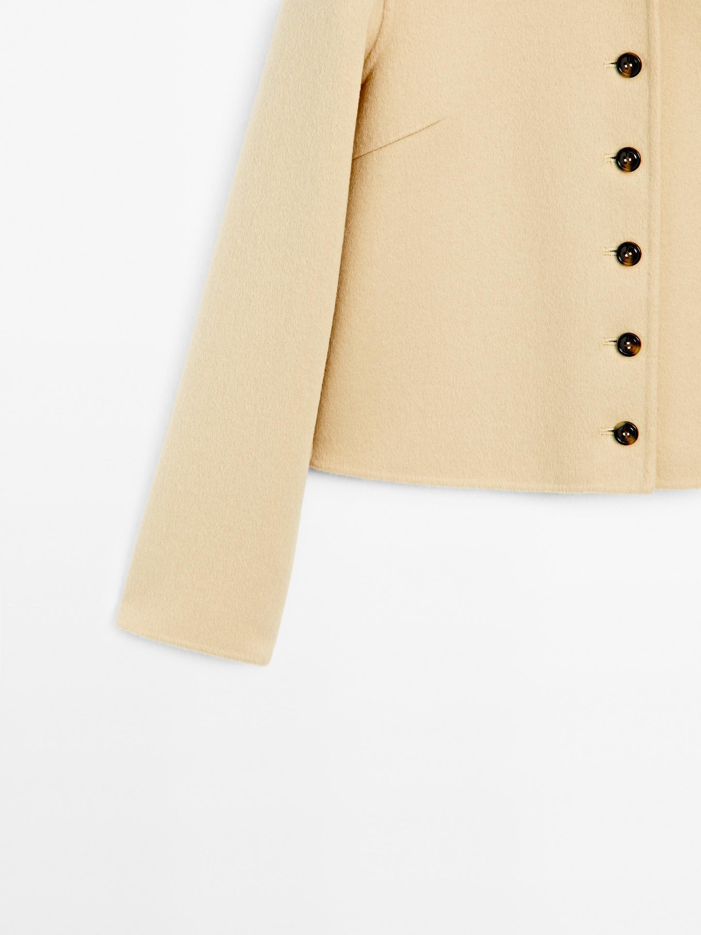 Short wool blend coat
