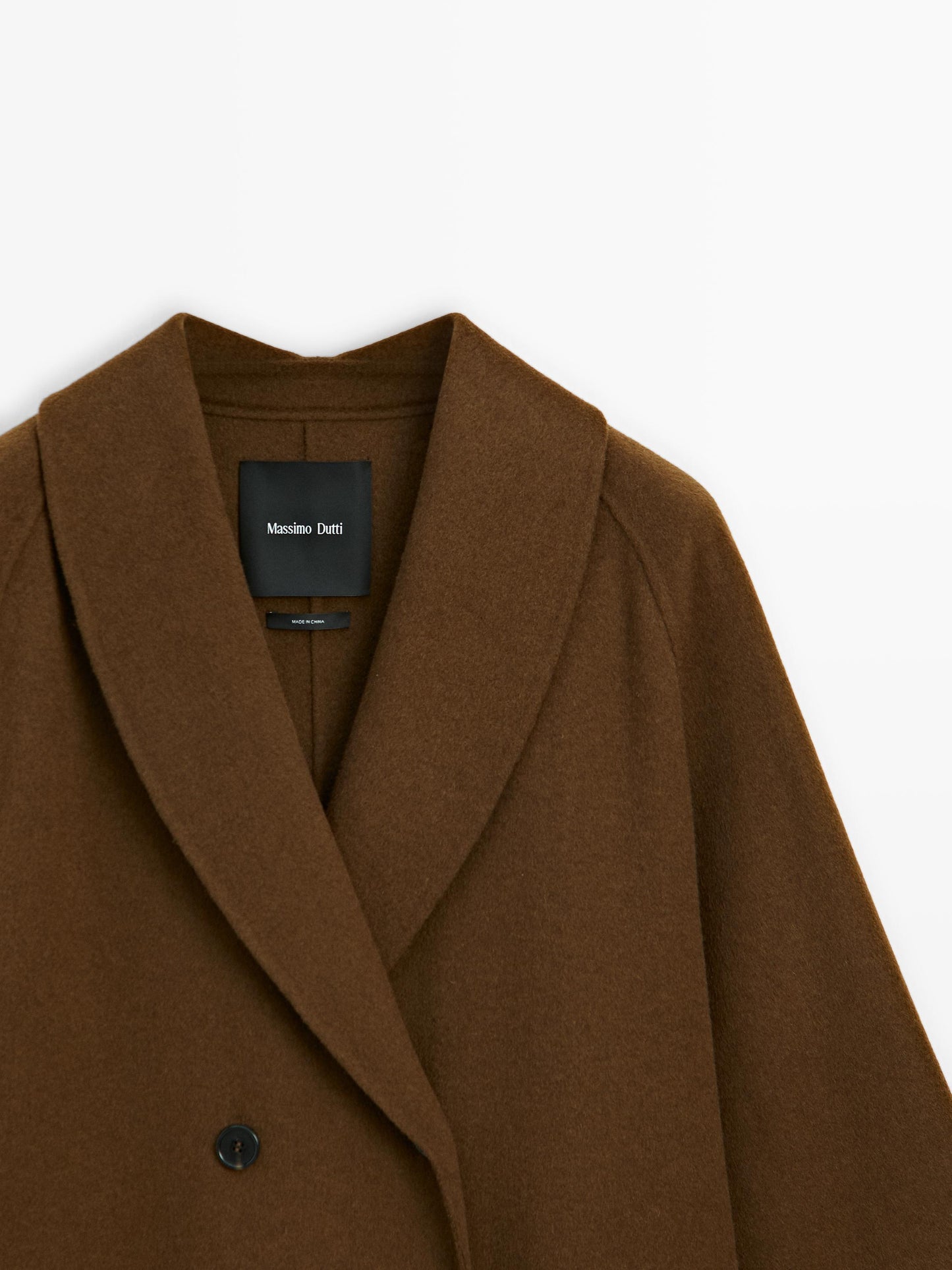 Long wool blend coat
