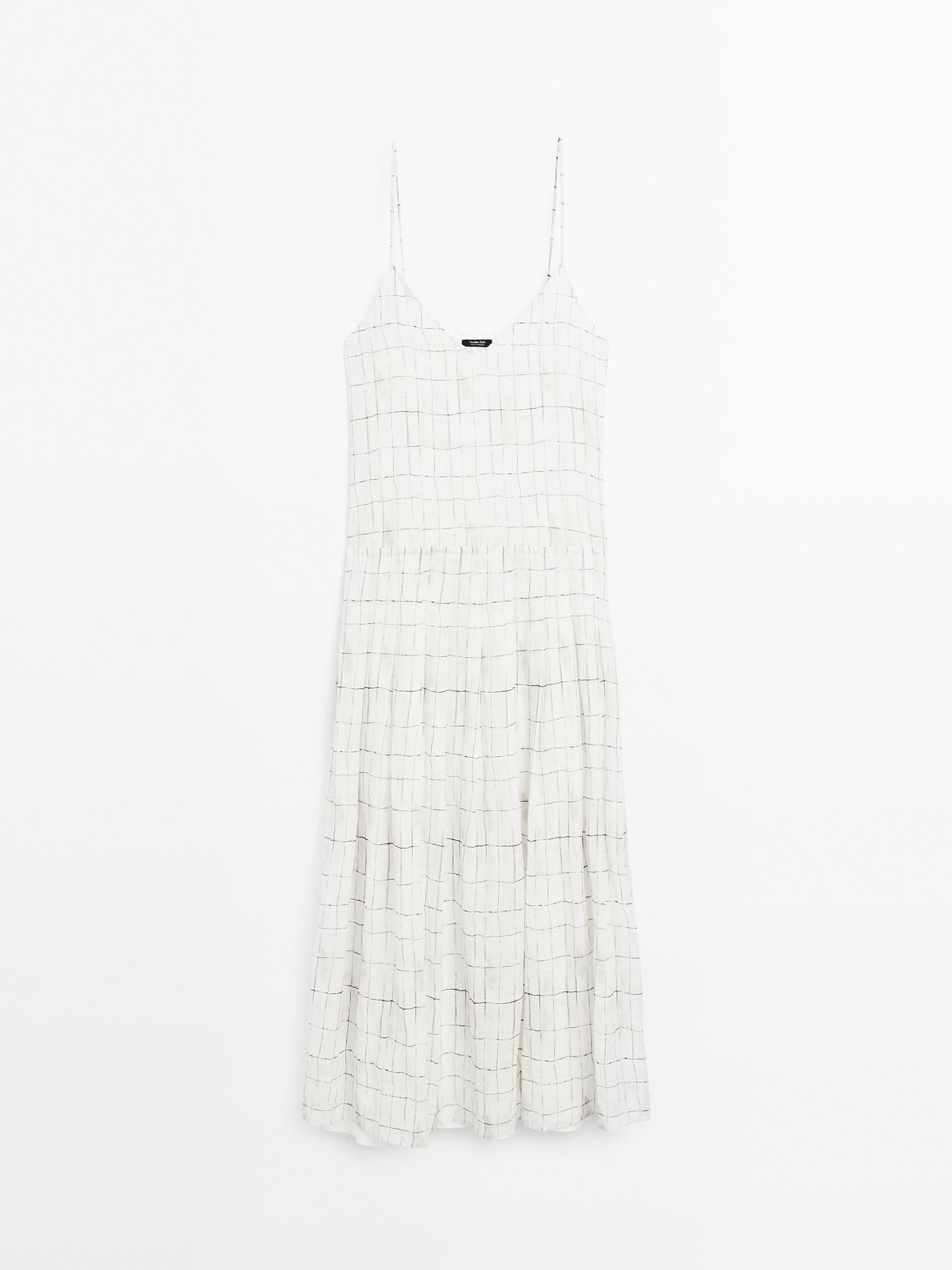 Plaid midi dress
