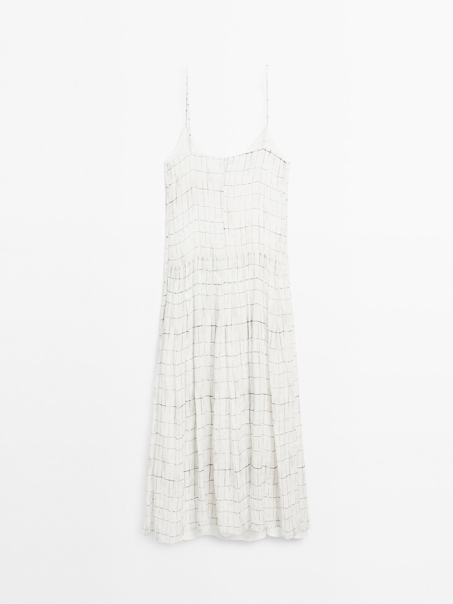 Plaid midi dress