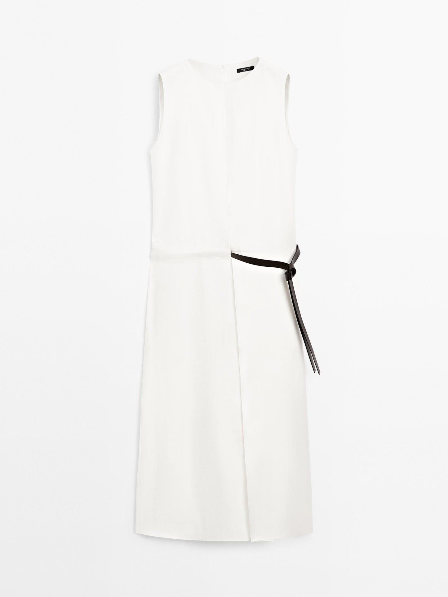 Midi dress with belt detail