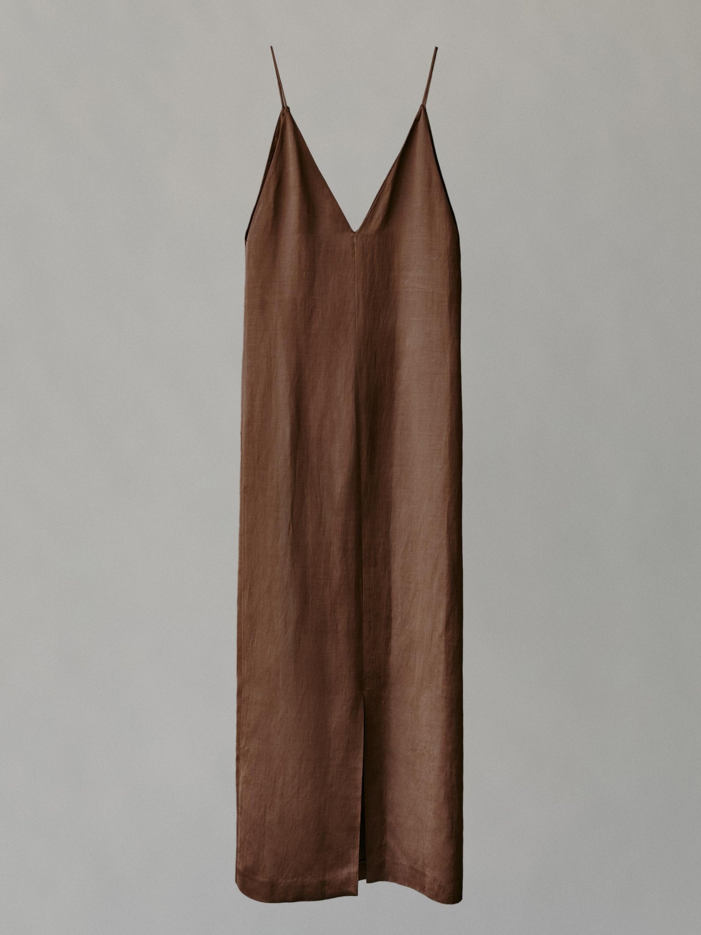 Cotton satin camisole midi dress