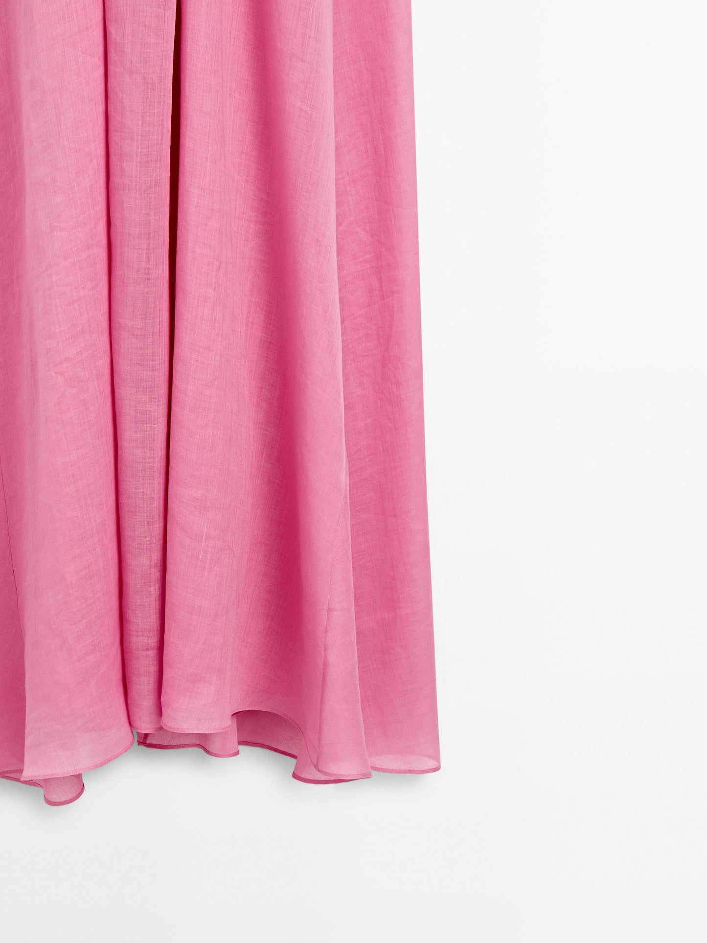 Long dress halter neck gathered