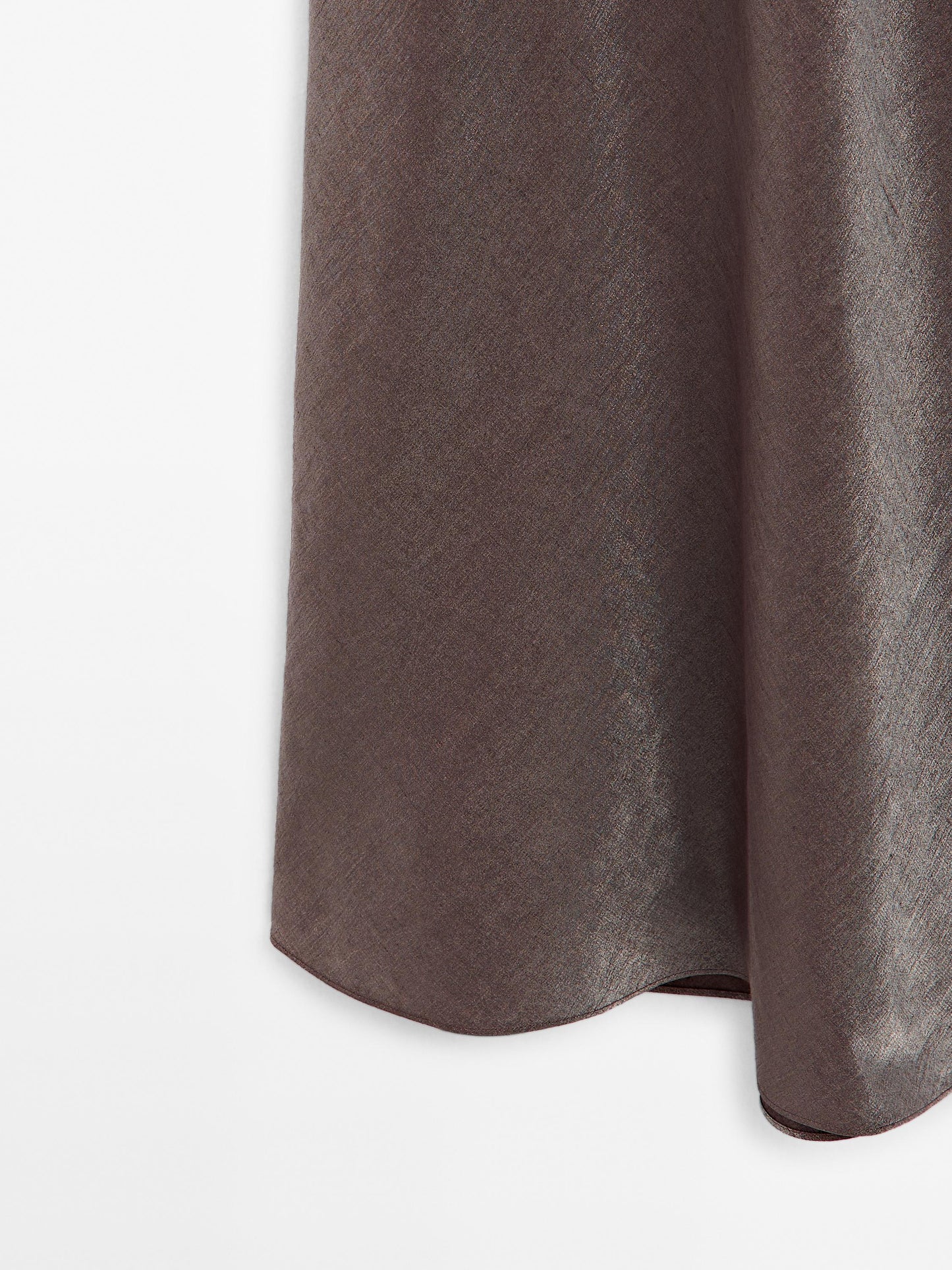 Linen blend midi dress