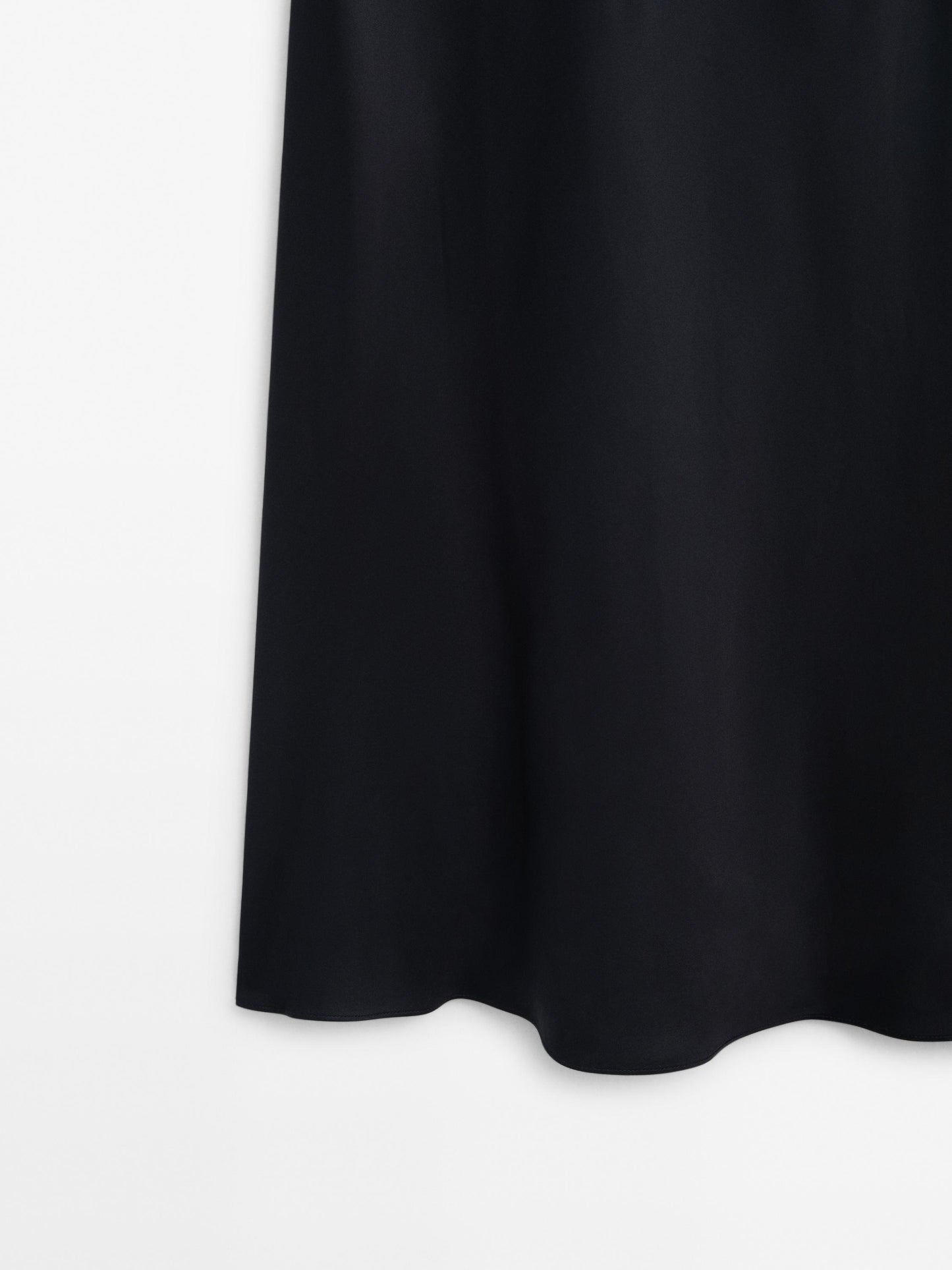 Satin halter midi dress