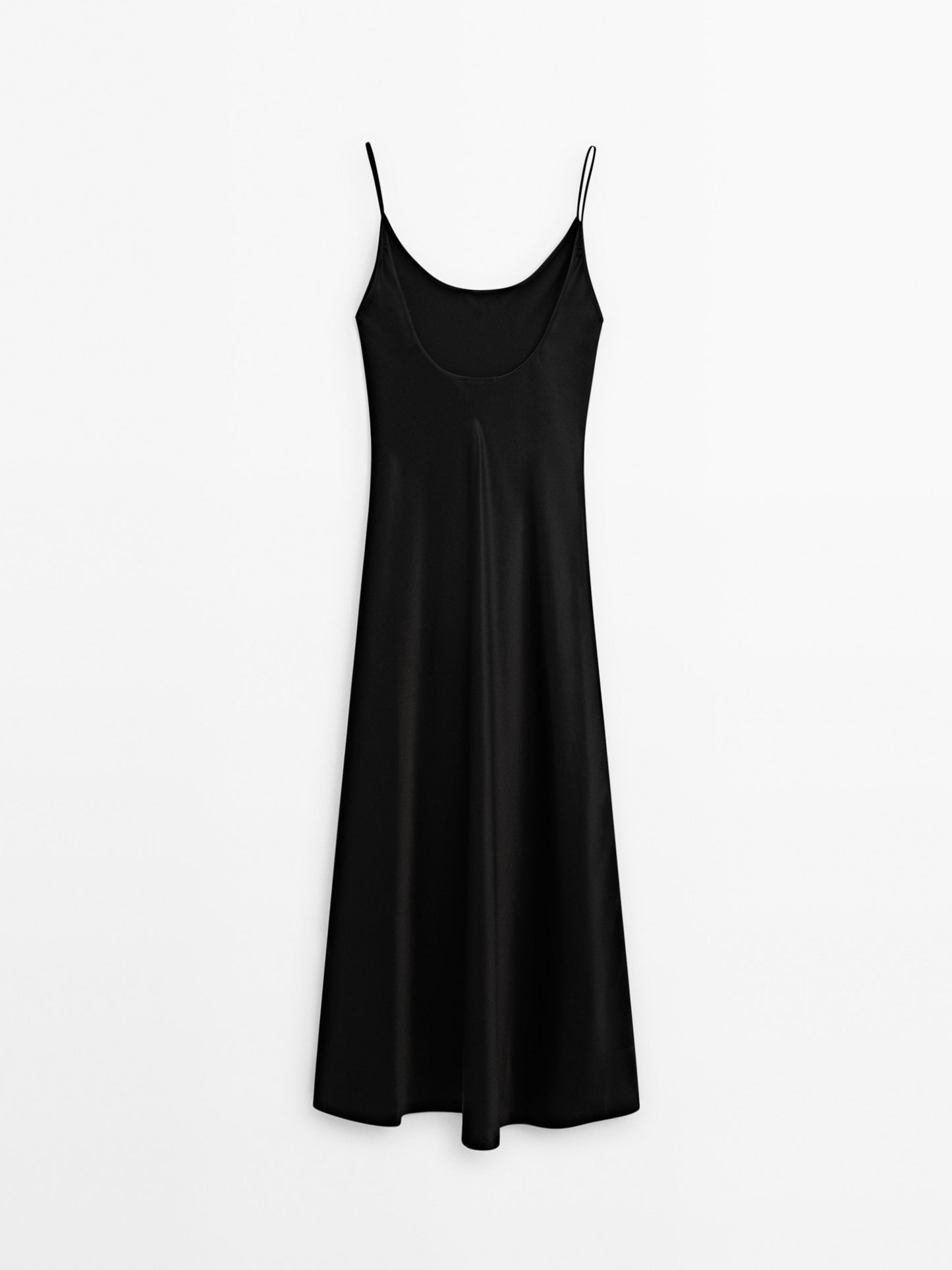 100% silk slip midi dress